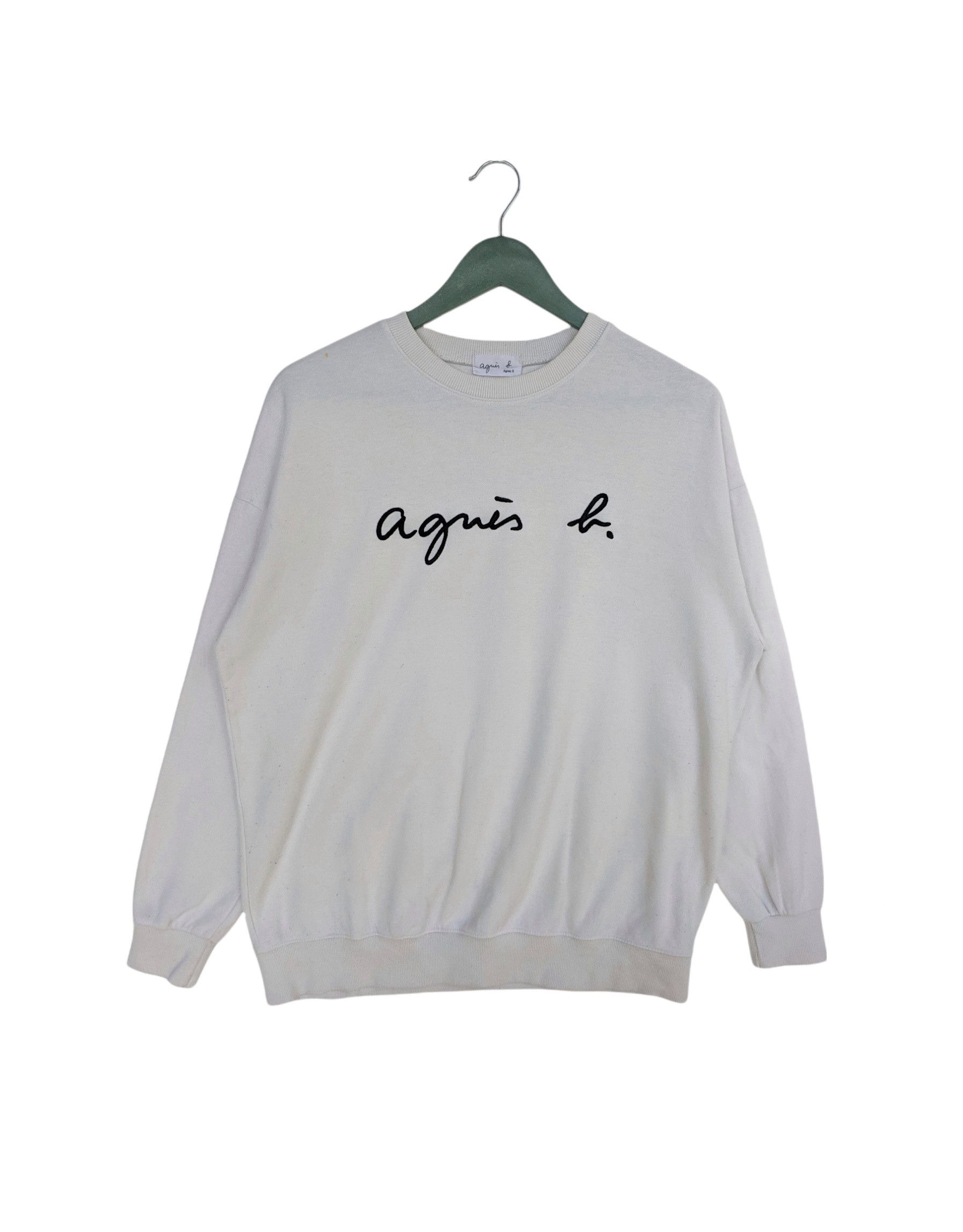 agnes b. Agnes B. Embroidery Logo Sweatshirt Size US L / EU 52-54 / 3 - 1 Thumbnail