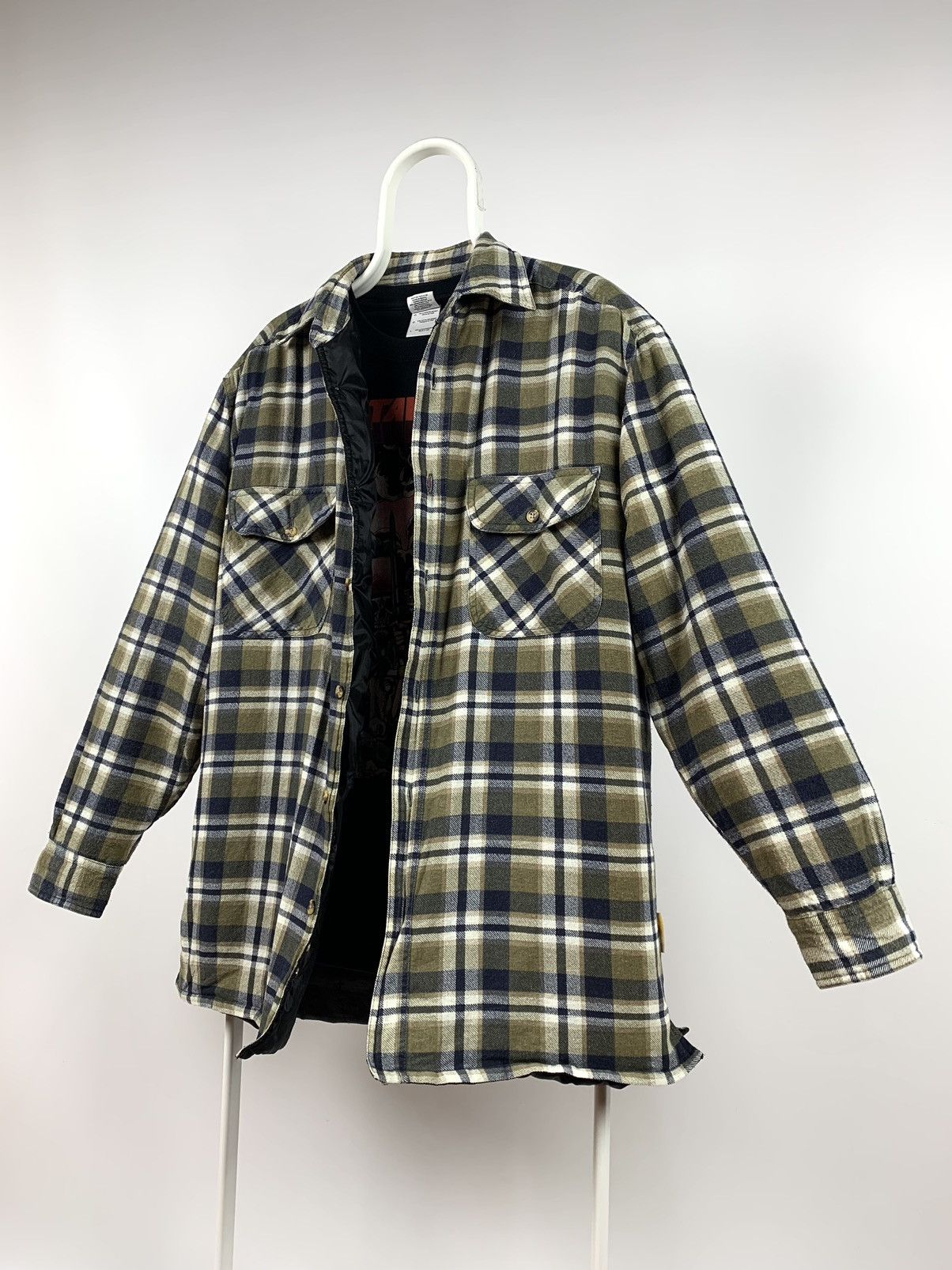 Flannel 90s Vintage Flannel Plaid Jacket Quilted Travis Scott Style Size US M / EU 48-50 / 2 - 3 Thumbnail