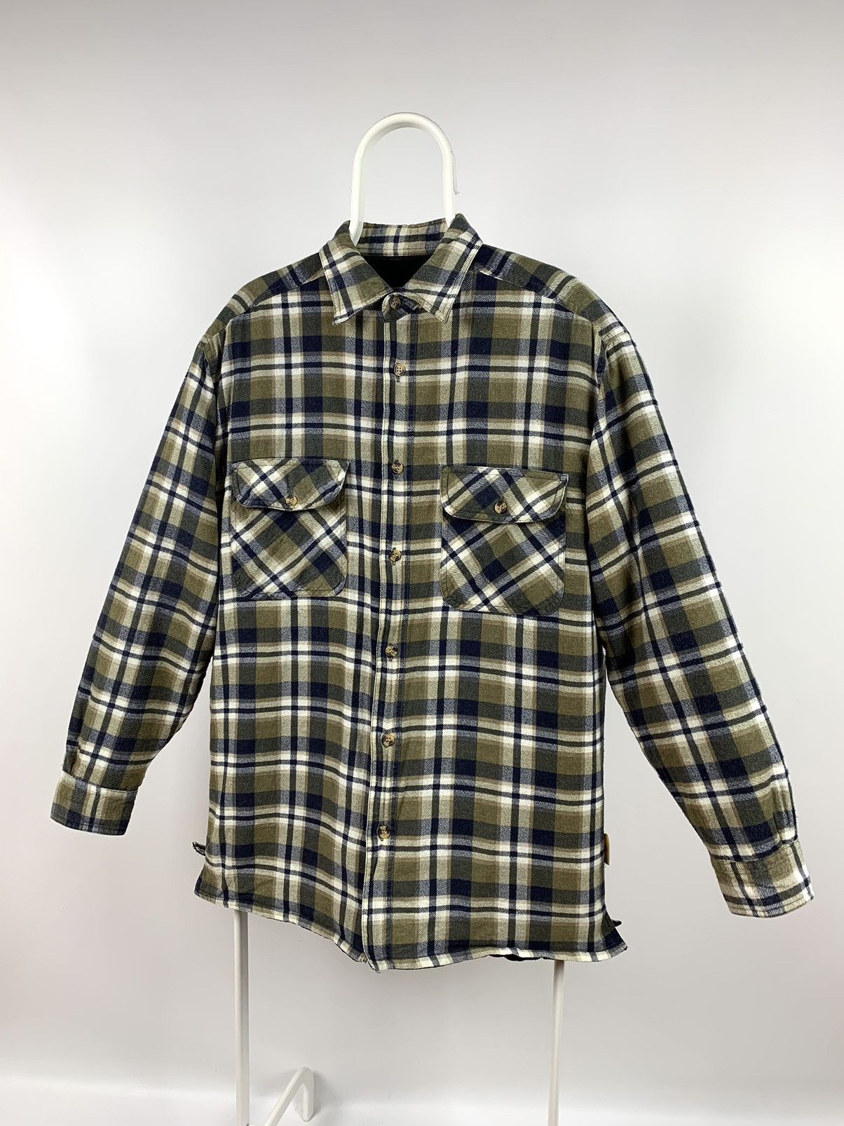 Flannel 90s Vintage Flannel Plaid Jacket Quilted Travis Scott Style Size US M / EU 48-50 / 2 - 4 Thumbnail