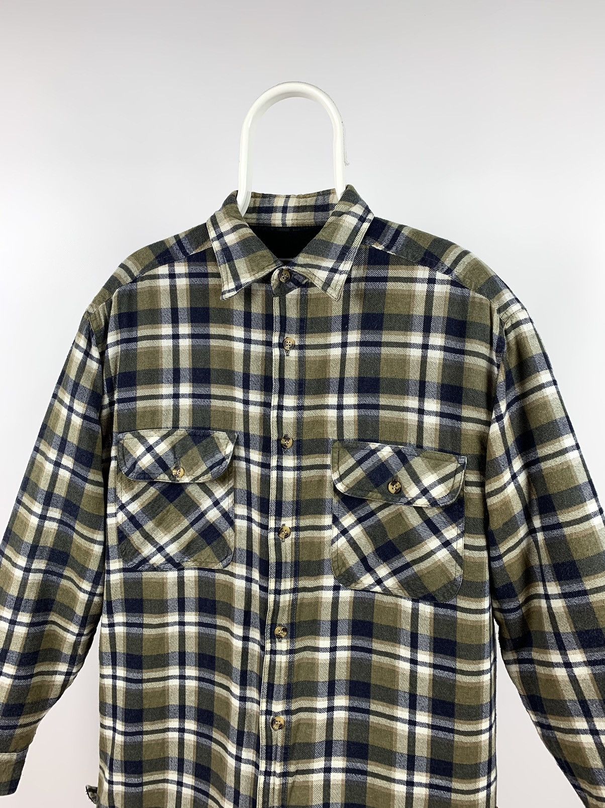 Flannel 90s Vintage Flannel Plaid Jacket Quilted Travis Scott Style Size US M / EU 48-50 / 2 - 5 Thumbnail