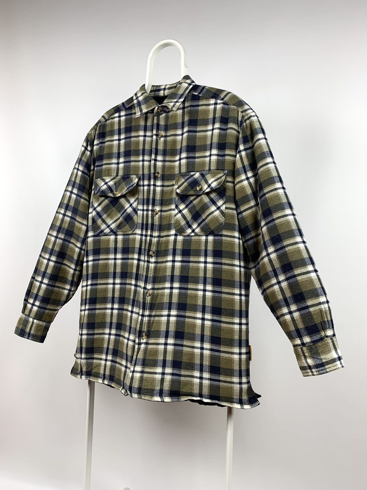 Flannel 90s Vintage Flannel Plaid Jacket Quilted Travis Scott Style Size US M / EU 48-50 / 2 - 7 Thumbnail