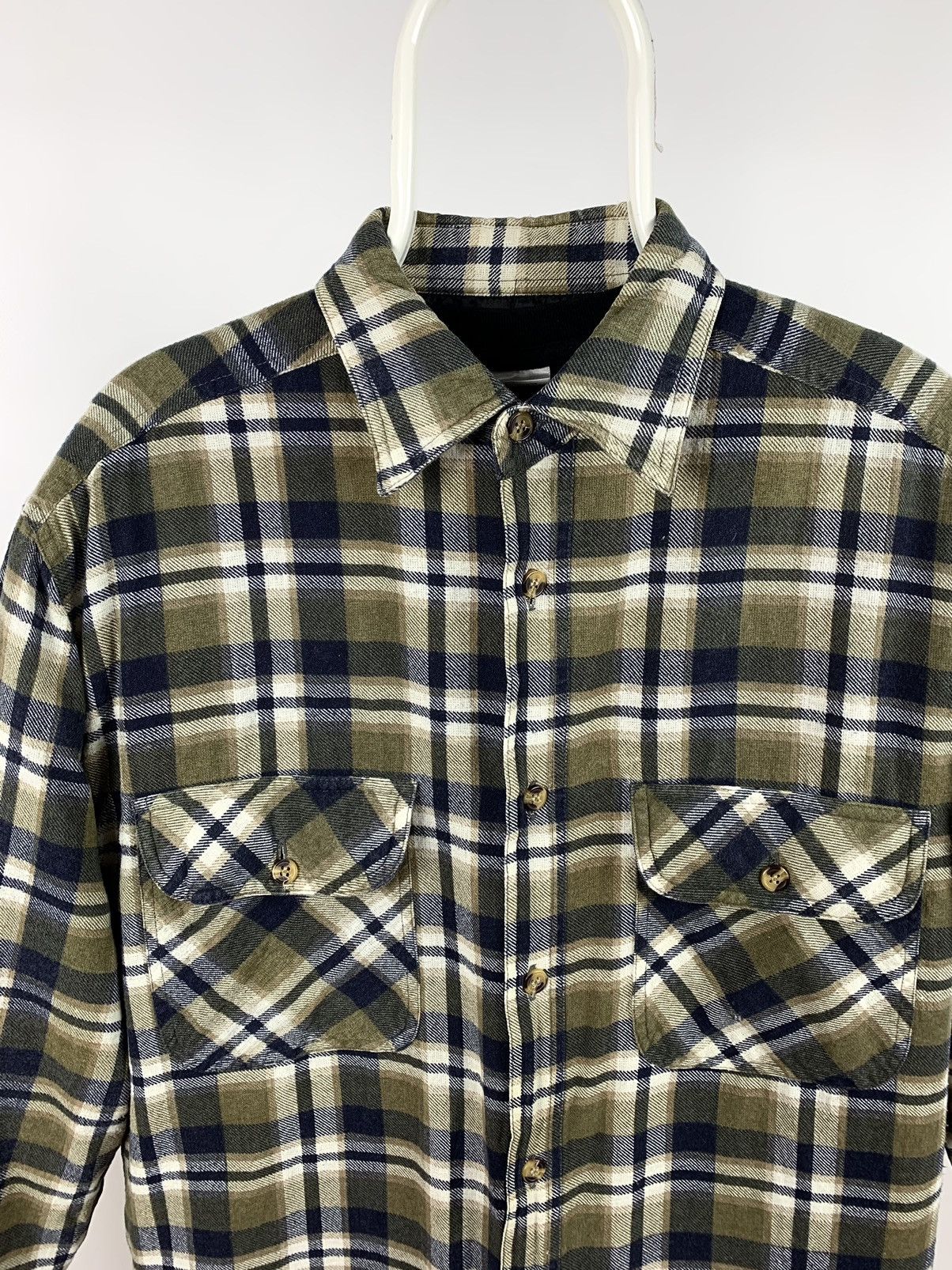 Flannel 90s Vintage Flannel Plaid Jacket Quilted Travis Scott Style Size US M / EU 48-50 / 2 - 6 Thumbnail