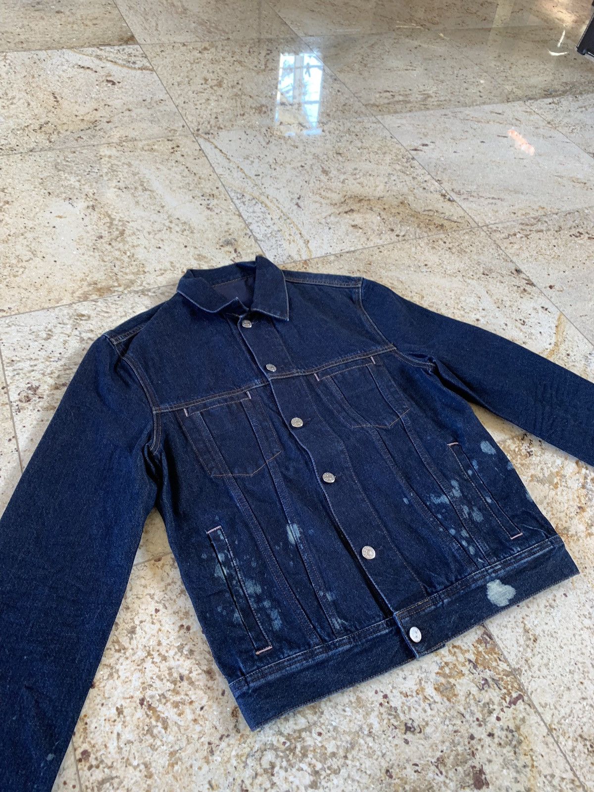 Acne Studios Pass Denim in Dark Blue With Bleach Spots Size US M / EU 48-50 / 2 - 7 Thumbnail