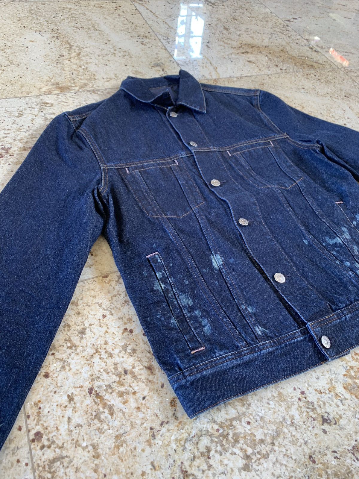 Acne Studios Pass Denim in Dark Blue With Bleach Spots Size US M / EU 48-50 / 2 - 6 Thumbnail