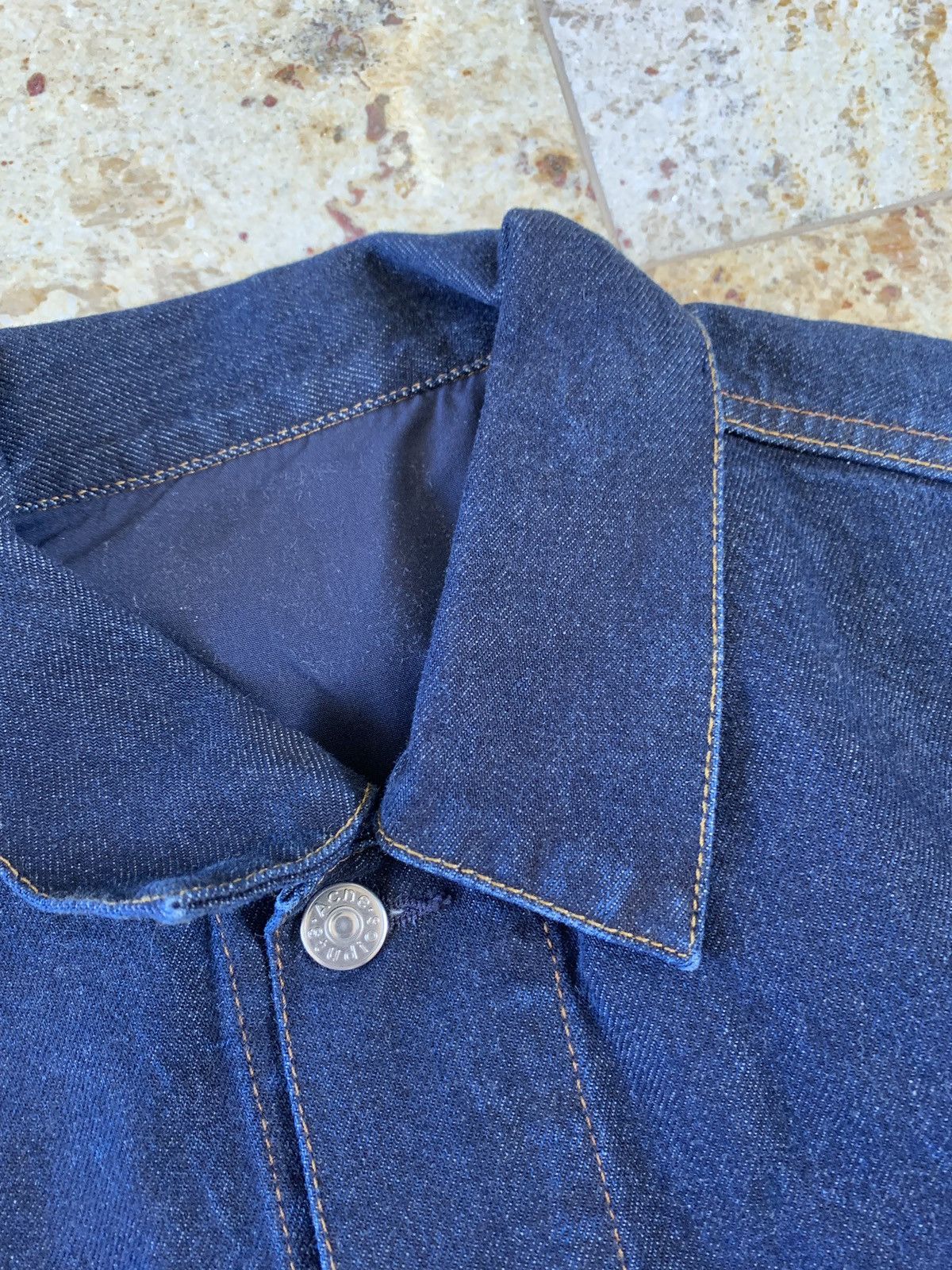 Acne Studios Pass Denim in Dark Blue With Bleach Spots Size US M / EU 48-50 / 2 - 9 Thumbnail