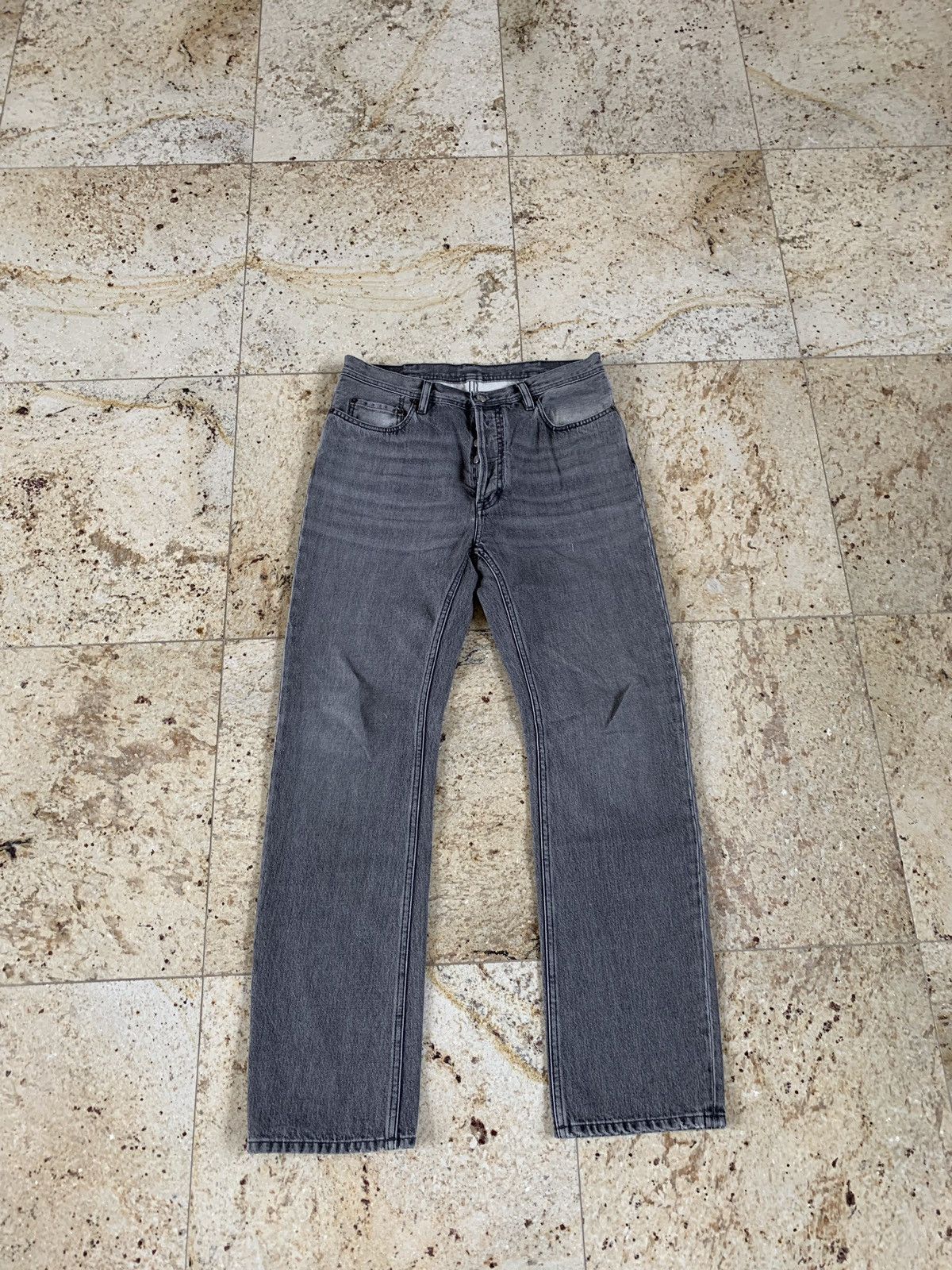 image of Acne Studios Land Denim In Mid Grey, Men's (Size 32)