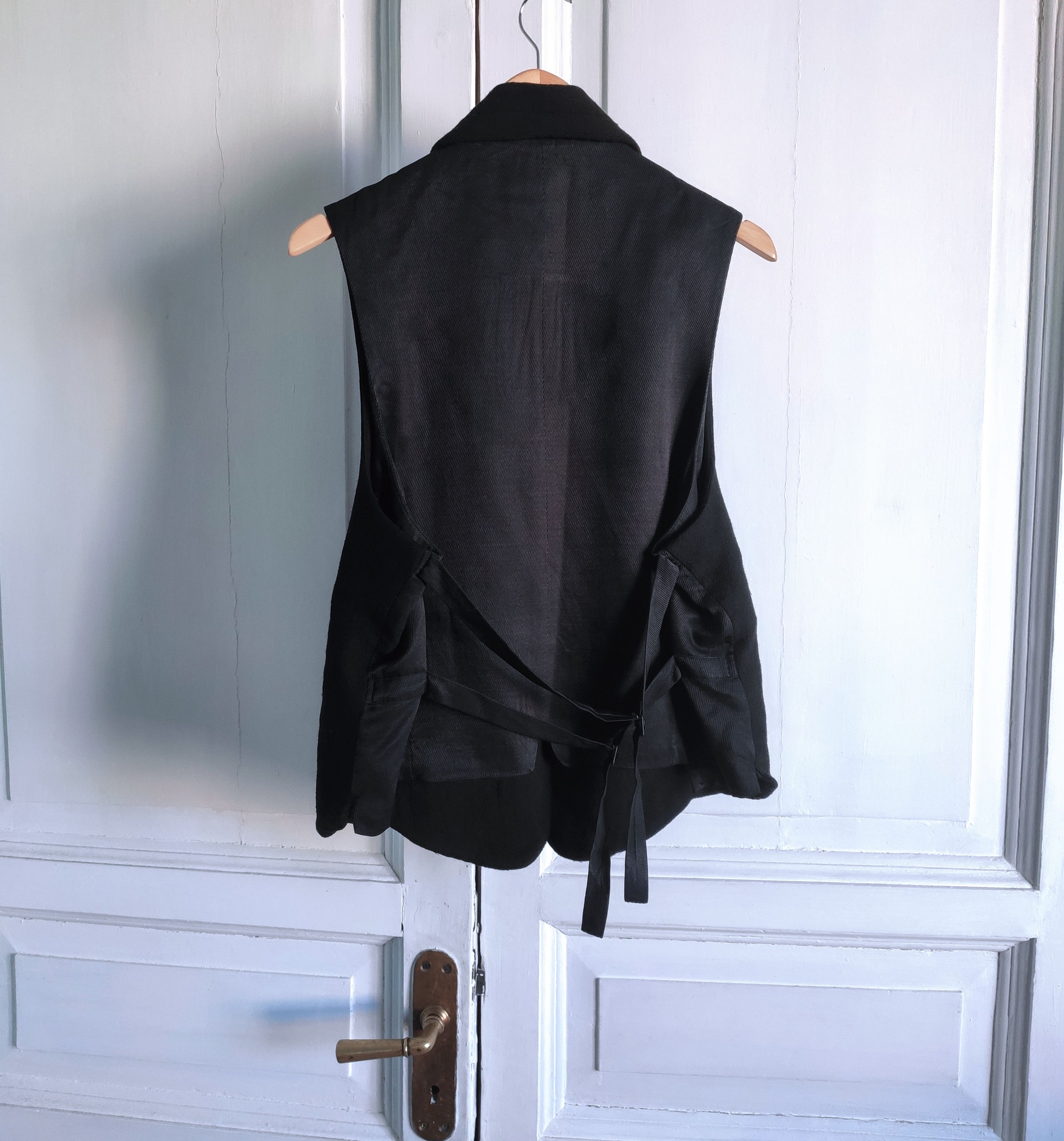 Ann Demeulemeester RARE vest.Like Elena Dawson or Comme des Garcons Size US XXS / EU 40 - 3 Thumbnail