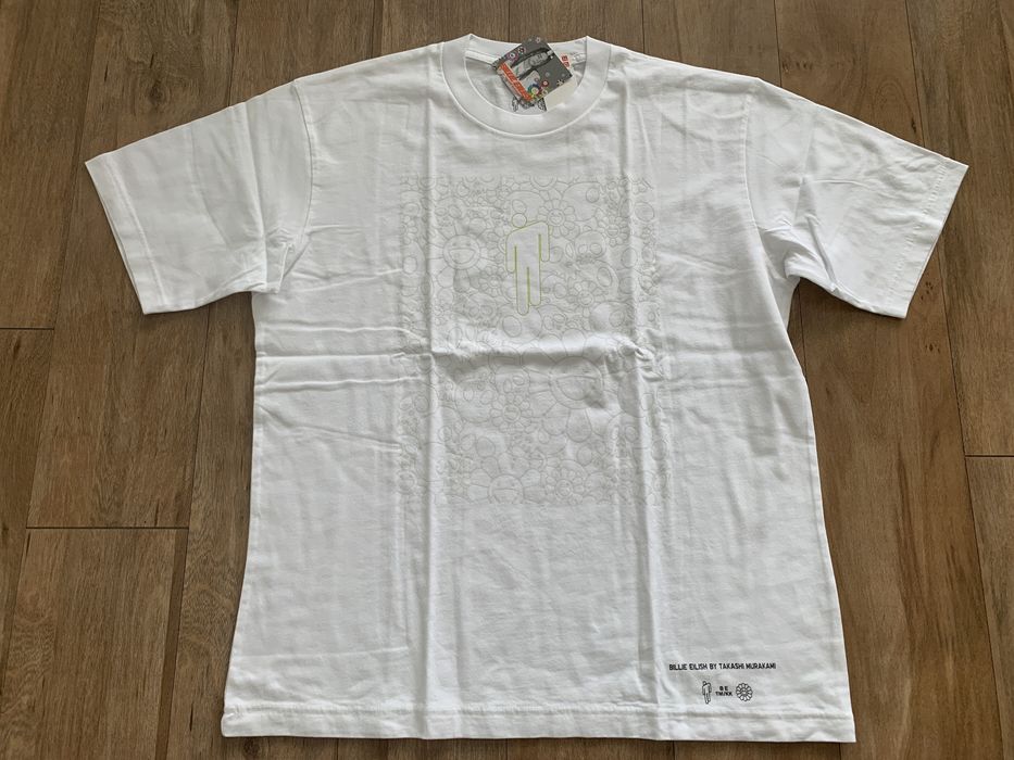 Uniqlo 3XL UNIQLO BILLIE EILISH TAKASHI MURAKAMI WHITE T-SHIRT