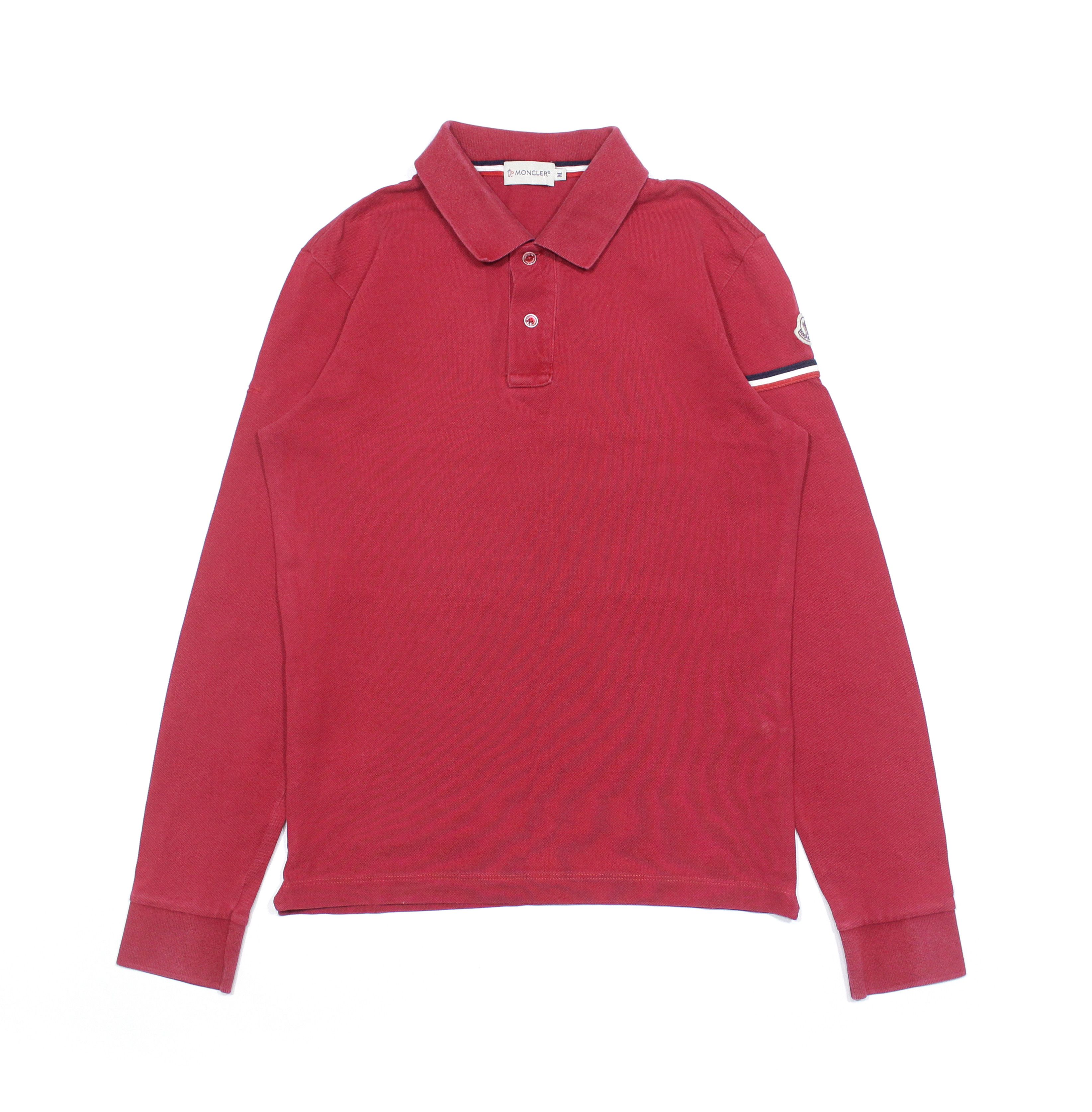 Moncler Maglia Polo Manica Lunga Red Longsleeve Size US S / EU 44-46 / 1 - 1 Thumbnail