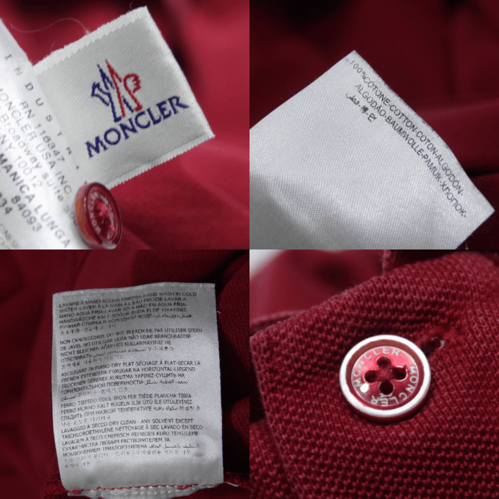 Moncler Maglia Polo Manica Lunga Red Longsleeve Size US S / EU 44-46 / 1 - 11 Thumbnail