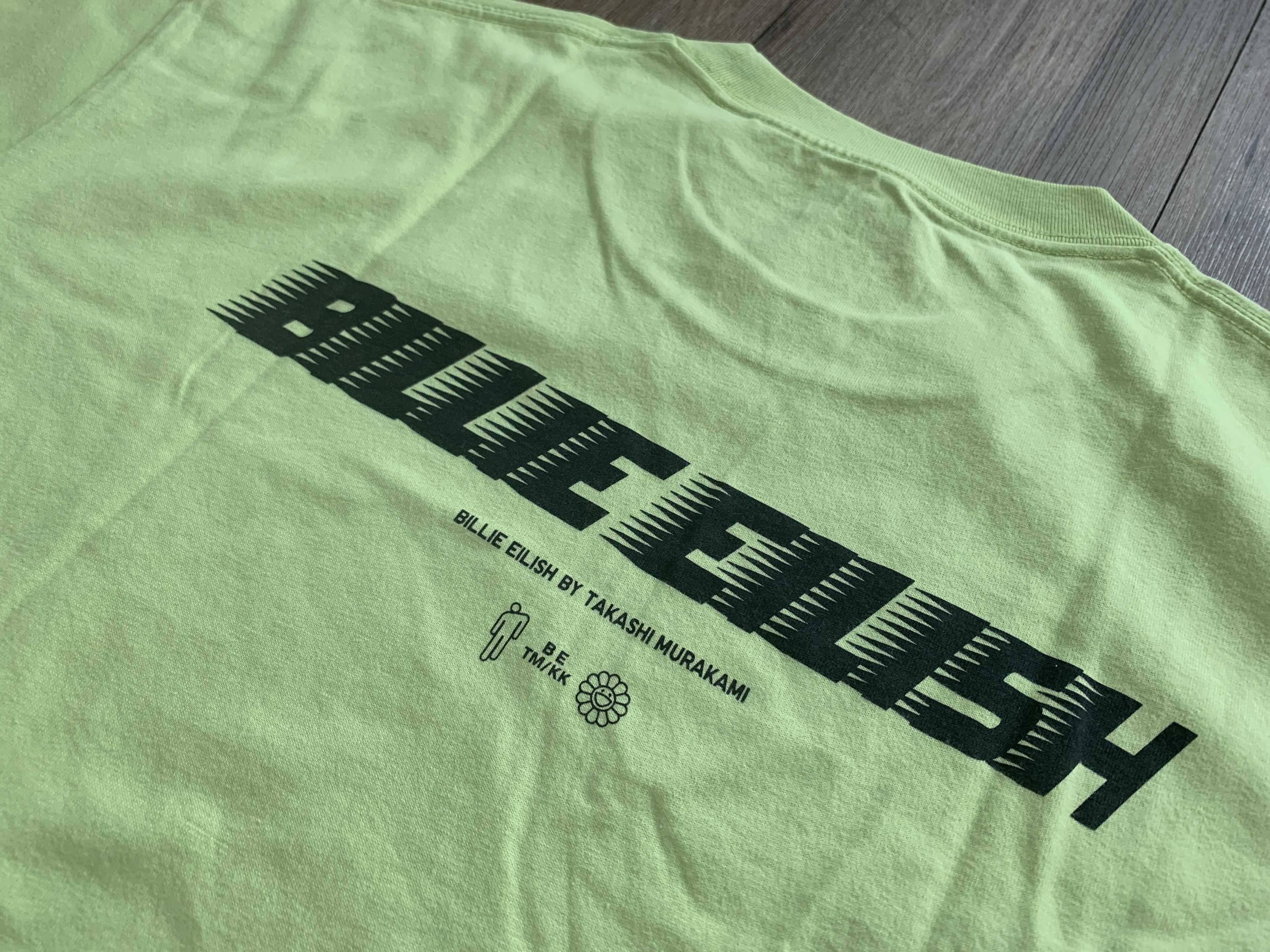 Billie Eilish Large L UNIQLO BILLIE EILISH TAKASHI MURAKAMI GREEN T-SHIRT Size US L / EU 52-54 / 3 - 6 Thumbnail