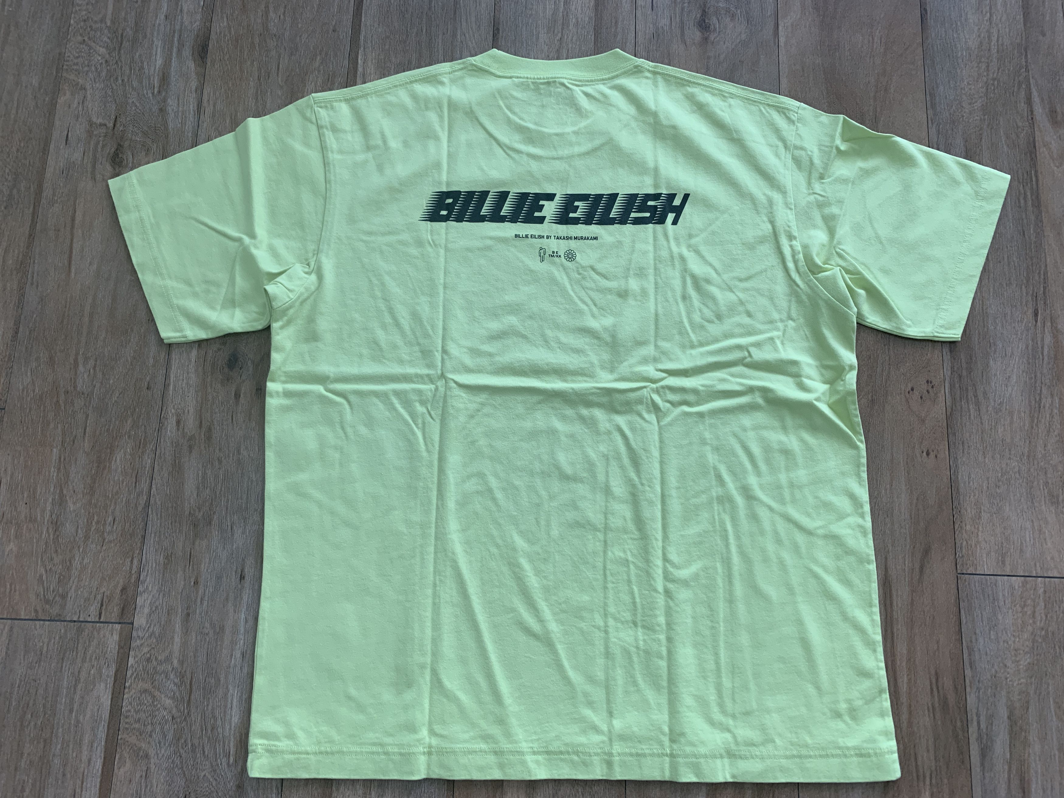 Billie Eilish Large L UNIQLO BILLIE EILISH TAKASHI MURAKAMI GREEN T-SHIRT Size US L / EU 52-54 / 3 - 4 Thumbnail
