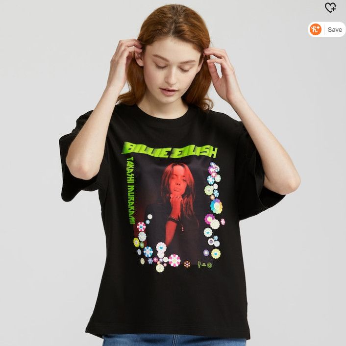 Billie Eilish XL Women's BILLIE EILISH TAKASHI MURAKAMI BLACK T-SHIRT Size XL / US 12-14 / IT 48-50 - 3 Thumbnail