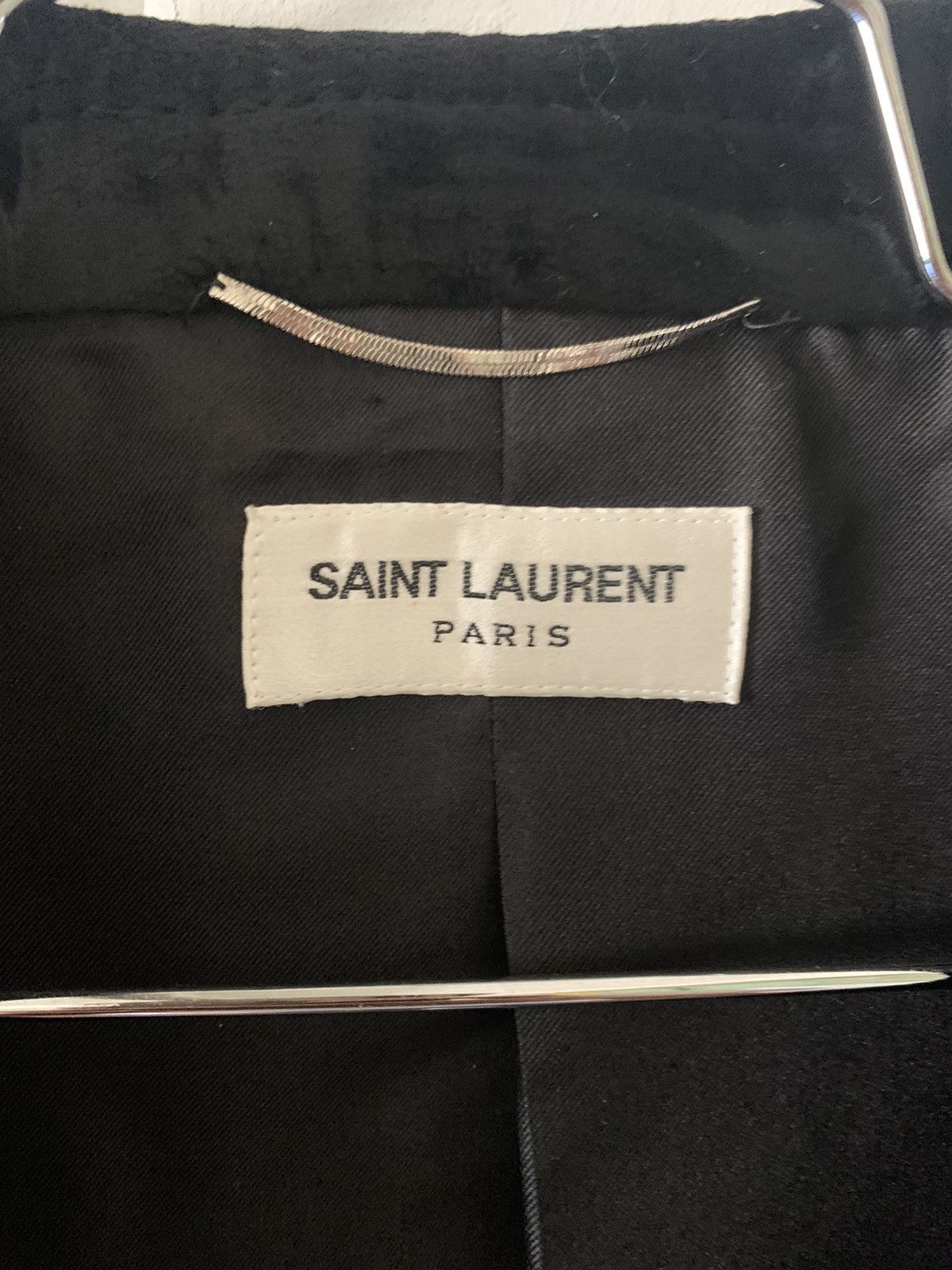 Saint Laurent Paris Saint Laurent Velvet Gold Trimmed Blazer (sz 50) Size 50R - 3 Thumbnail