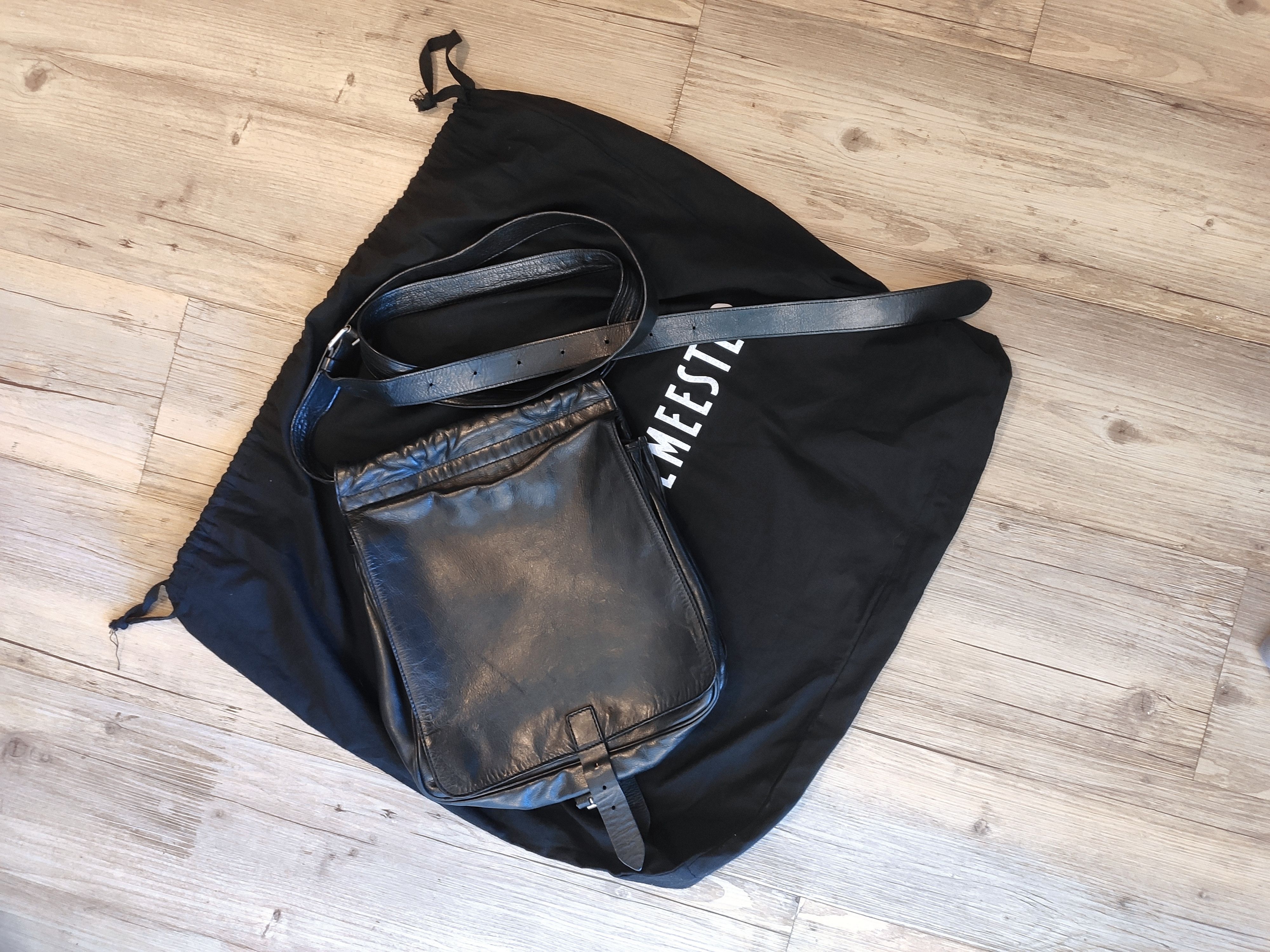 Ann Demeulemeester Crossbody leather bag.Like GUIDI or Yohji Yamamoto Size ONE SIZE - 2 Thumbnail