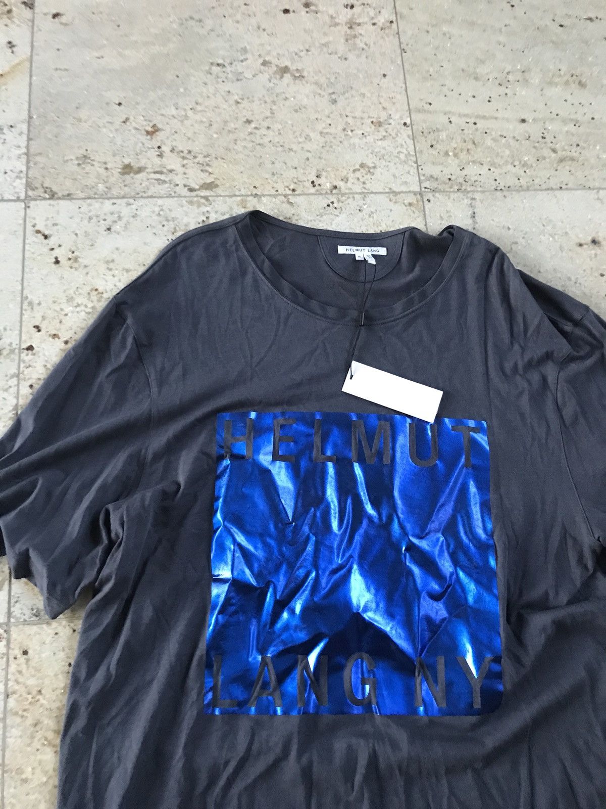 Helmut Lang Box Fit Film Print Logo T Size US XL / EU 56 / 4 - 2 Thumbnail