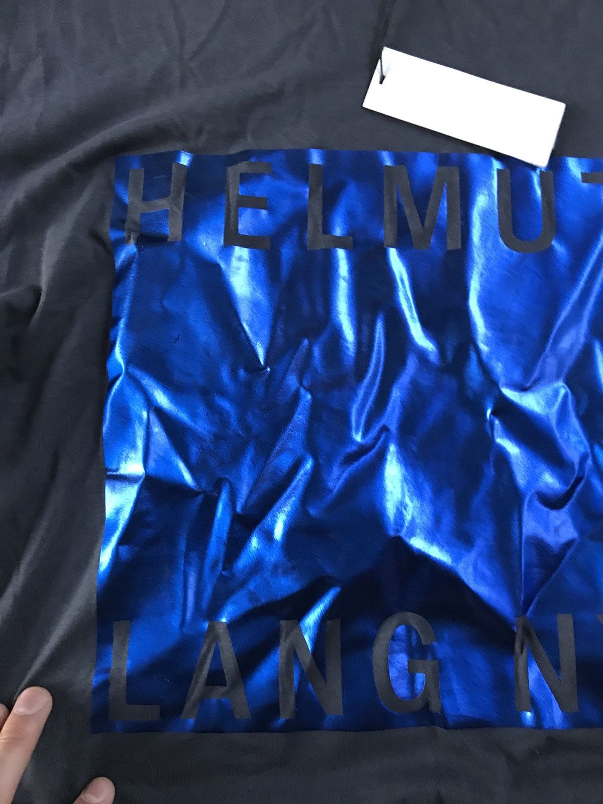 Helmut Lang Box Fit Film Print Logo T Size US XL / EU 56 / 4 - 5 Thumbnail