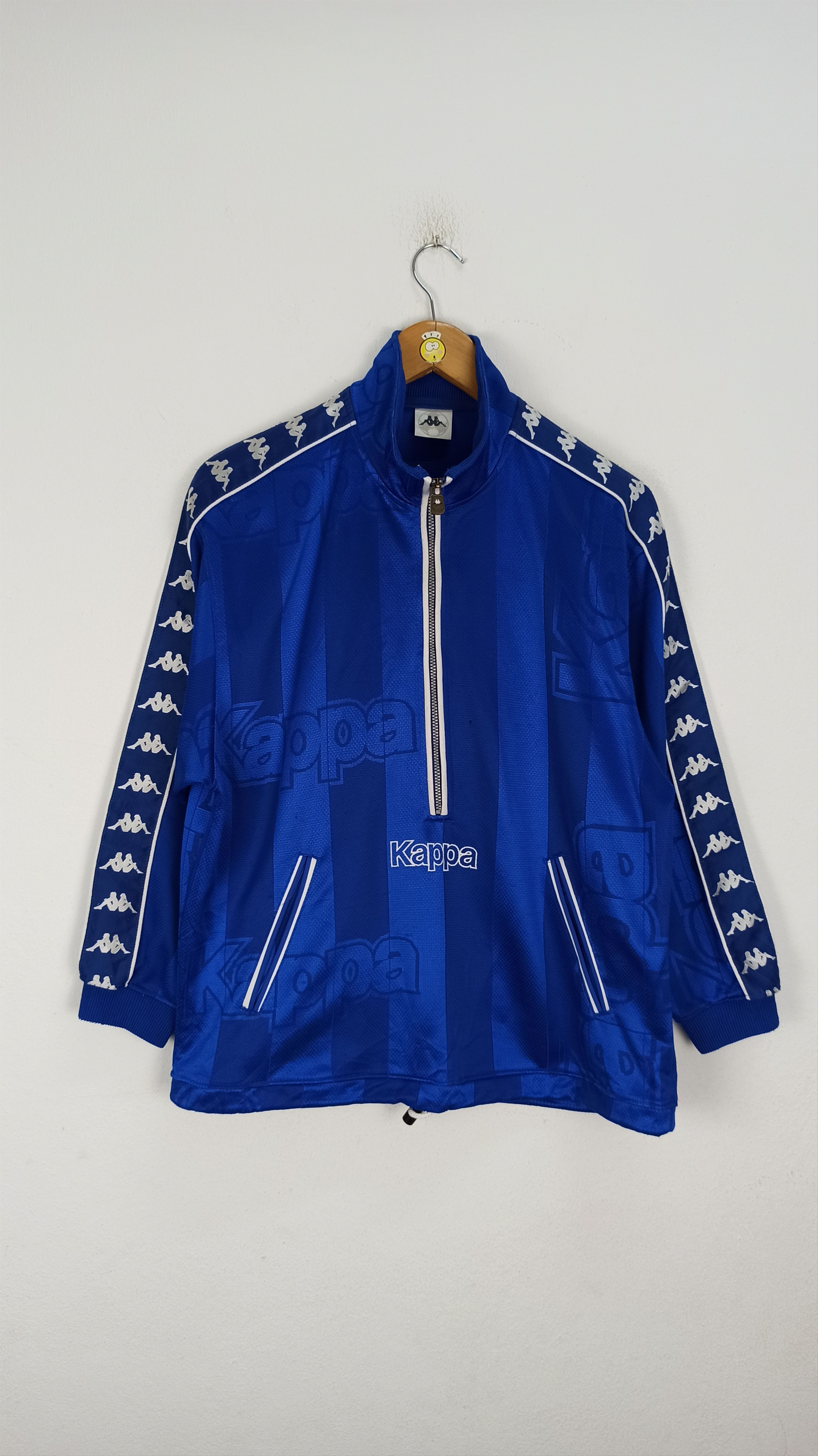 Kappa Vintage Kappa Big Logo Side Tape Sweater half Zipper Size US M / EU 48-50 / 2 - 1 Thumbnail