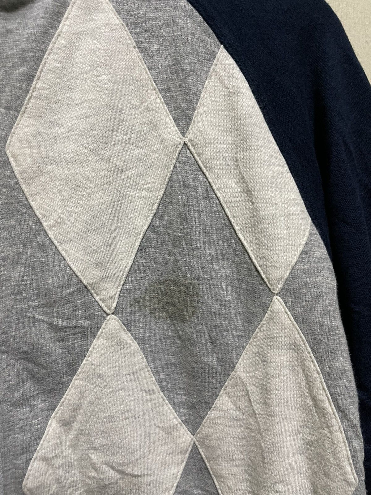 Beams Plus × Japanese Brand Beams Zipper Checked Sweater Japan Size US L / EU 52-54 / 3 - 3 Thumbnail
