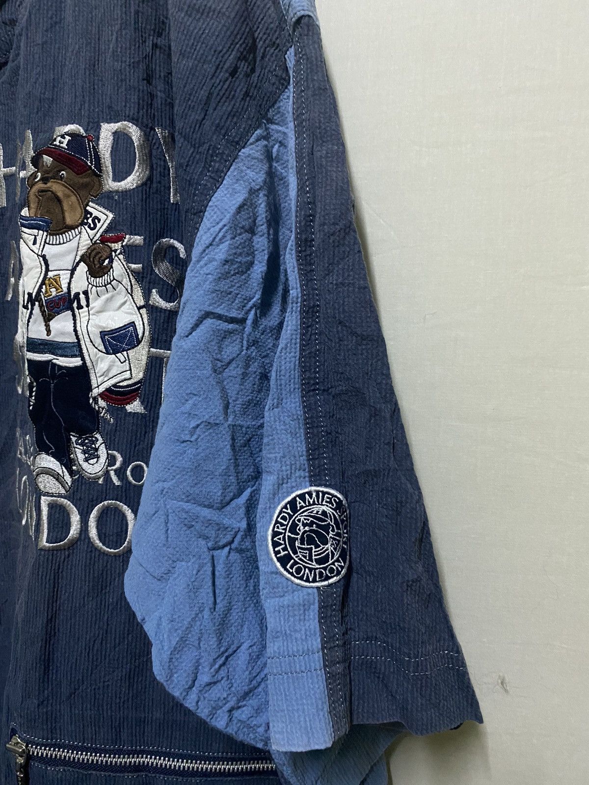 Hardy Amies × Japanese Brand Hardy Amies London T Shirt Half Button Size US XXL / EU 58 / 5 - 5 Thumbnail