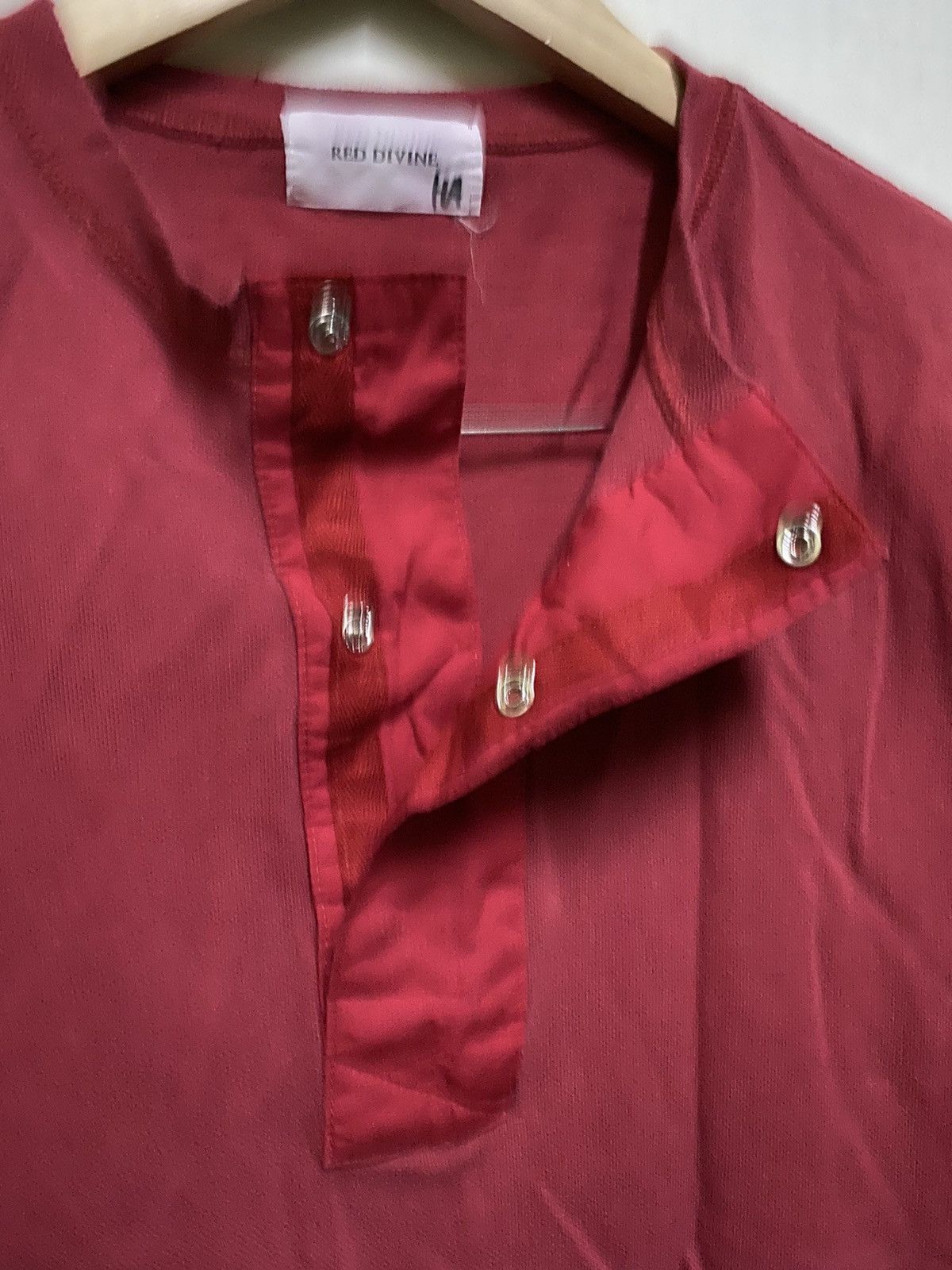 Japanese Brand Red Divine Button T Shirt Japan Size US S / EU 44-46 / 1 - 3 Thumbnail