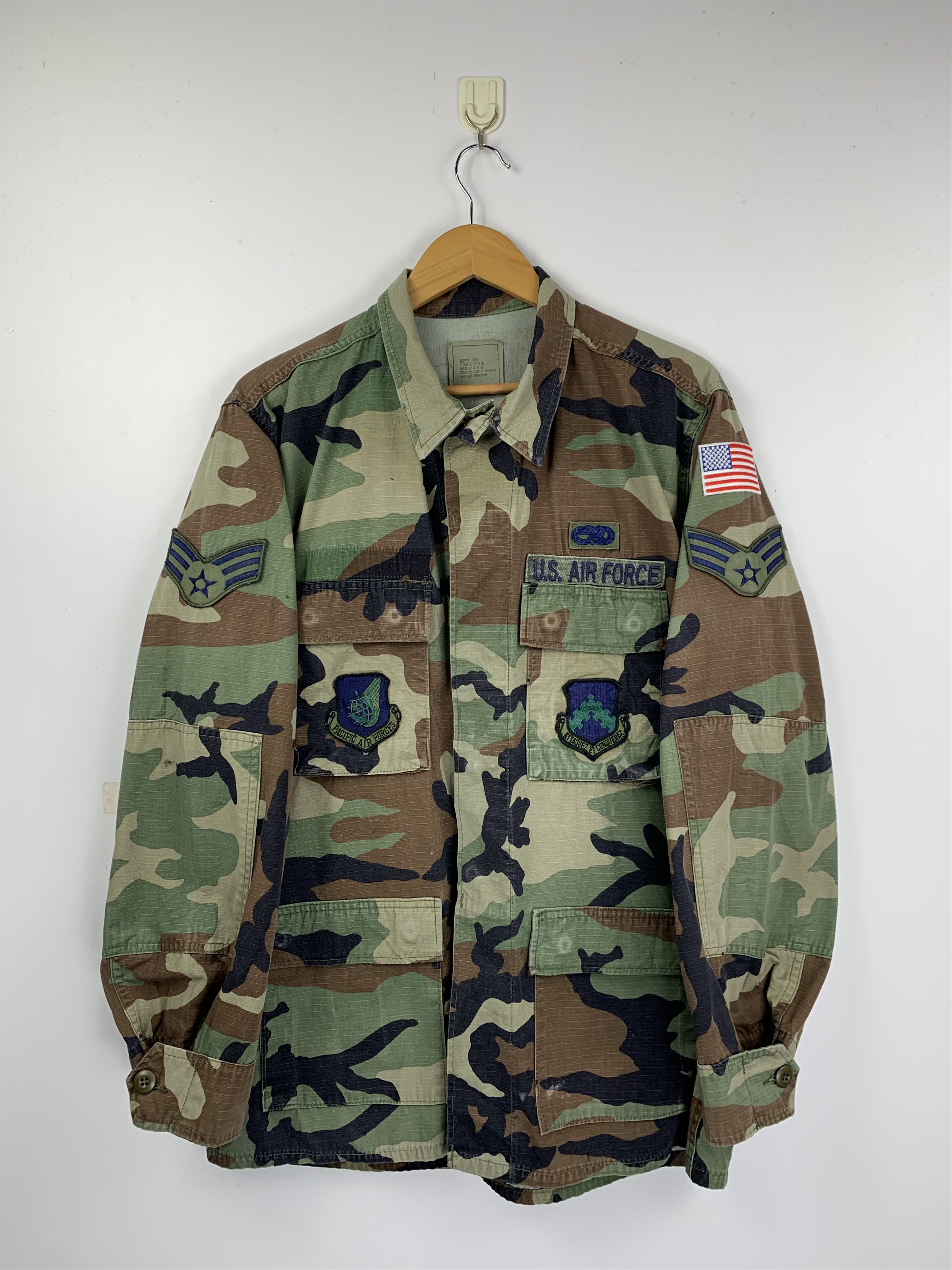 image of Us Air Force Military Camo Jacket, Men's (Size Medium)
