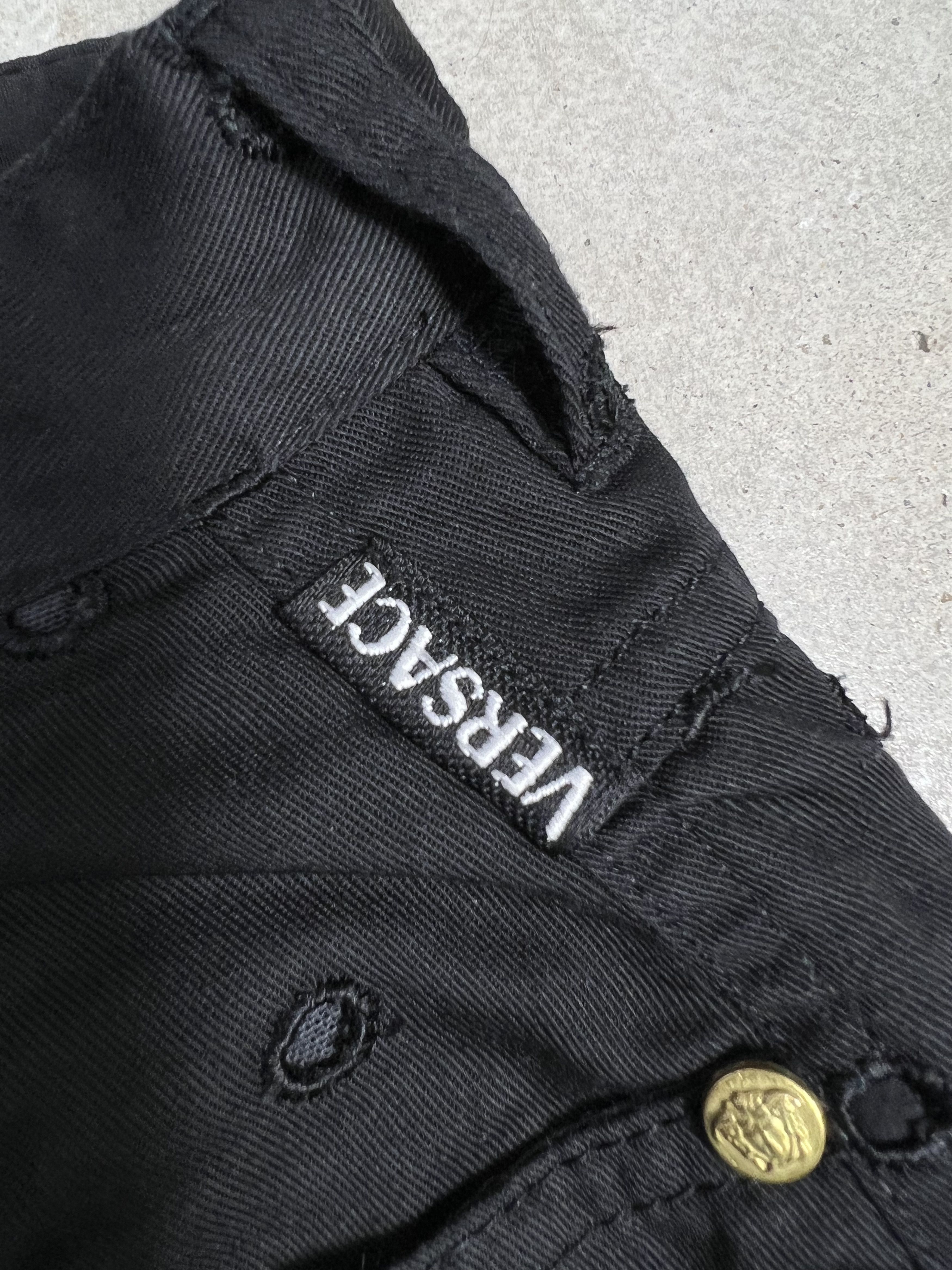 Versace × Versace Jeans Couture × Vintage Vintage Versace Jeans Couture Black Pant GTMPT225 Size 27" / US 4 / IT 40 - 5 Thumbnail