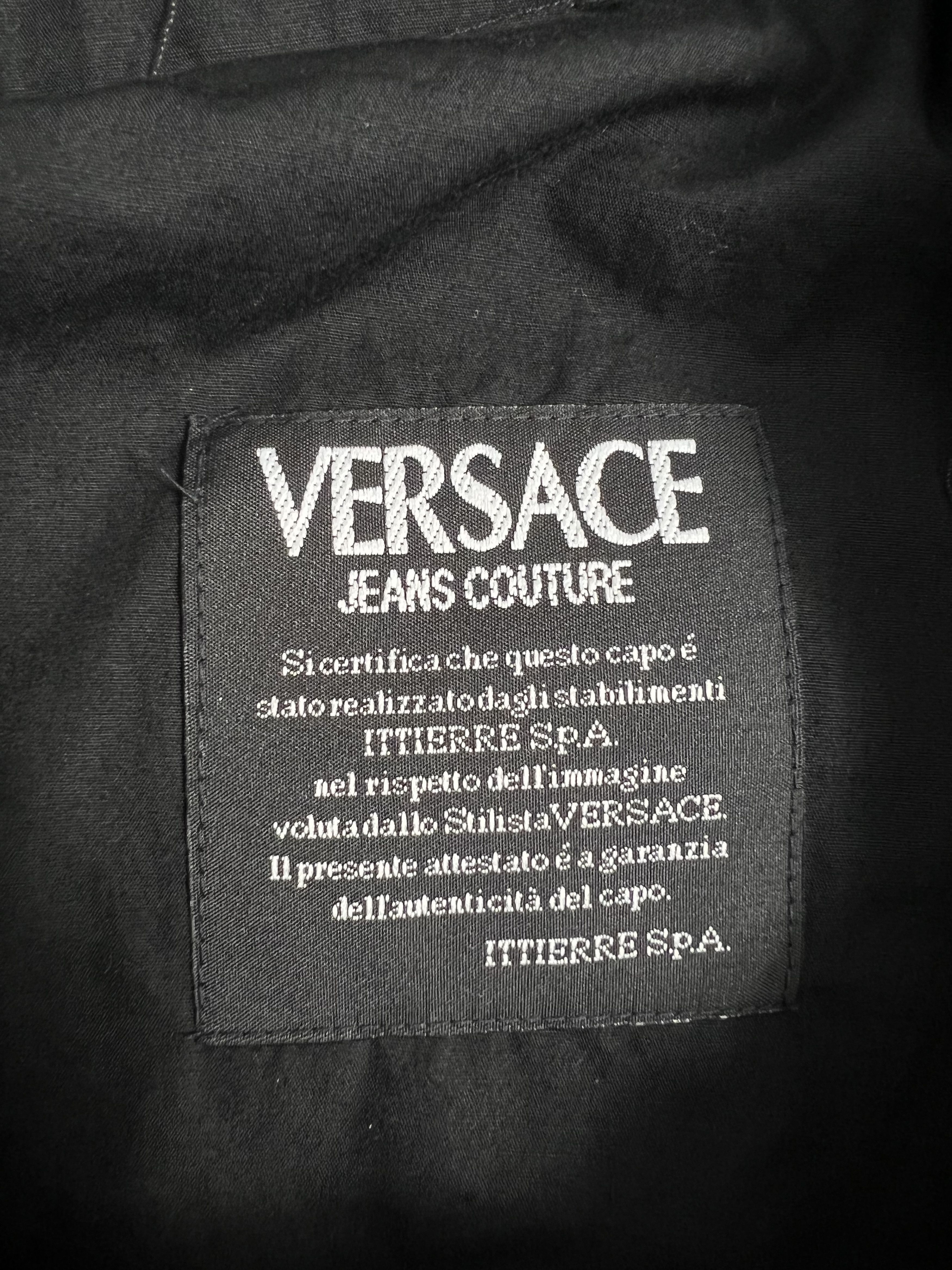 Versace × Versace Jeans Couture × Vintage Vintage Versace Jeans Couture Black Pant GTMPT225 Size 27" / US 4 / IT 40 - 3 Thumbnail