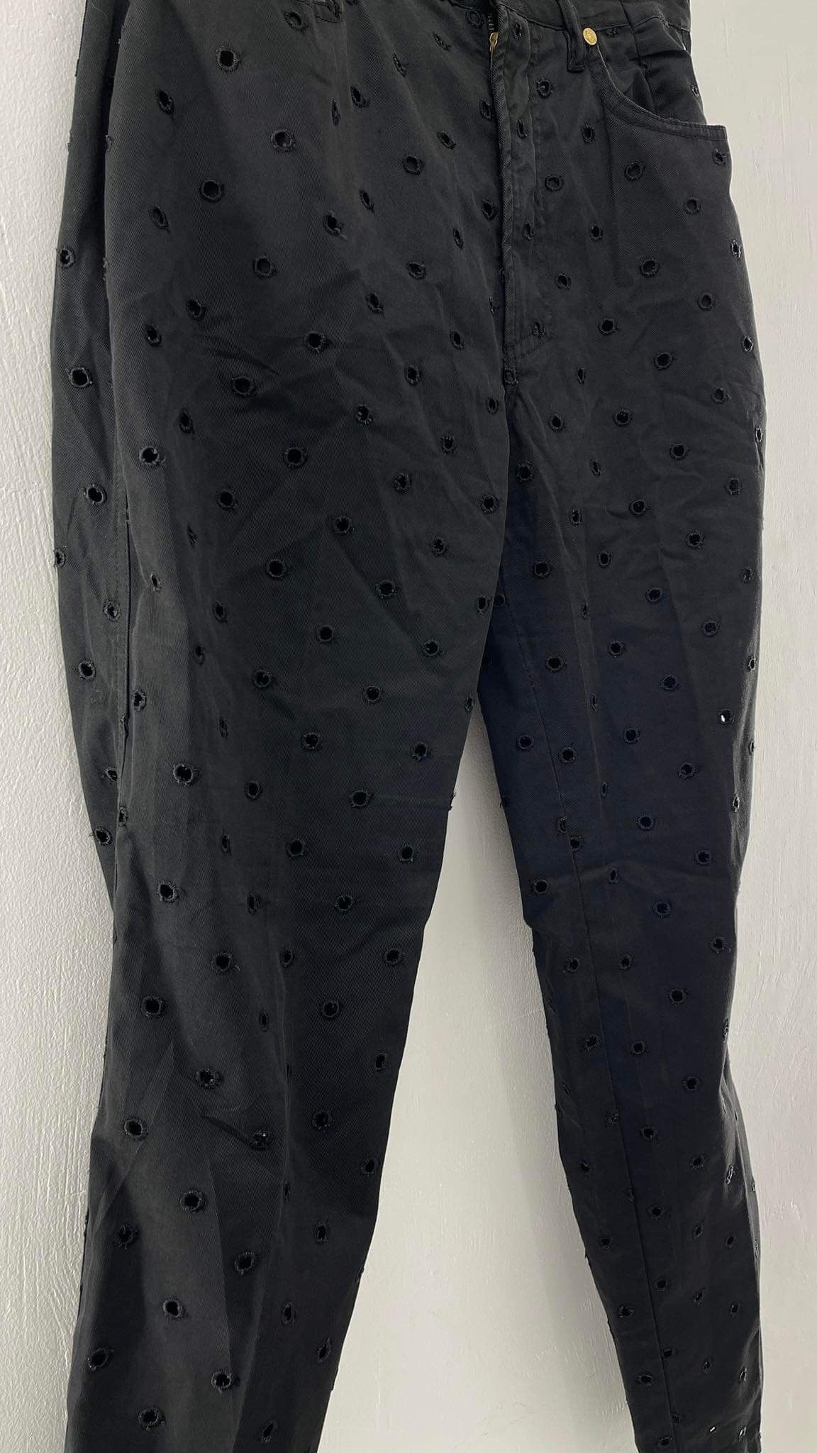 Versace × Versace Jeans Couture × Vintage Vintage Versace Jeans Couture Black Pant GTMPT225 Size 27" / US 4 / IT 40 - 10 Thumbnail