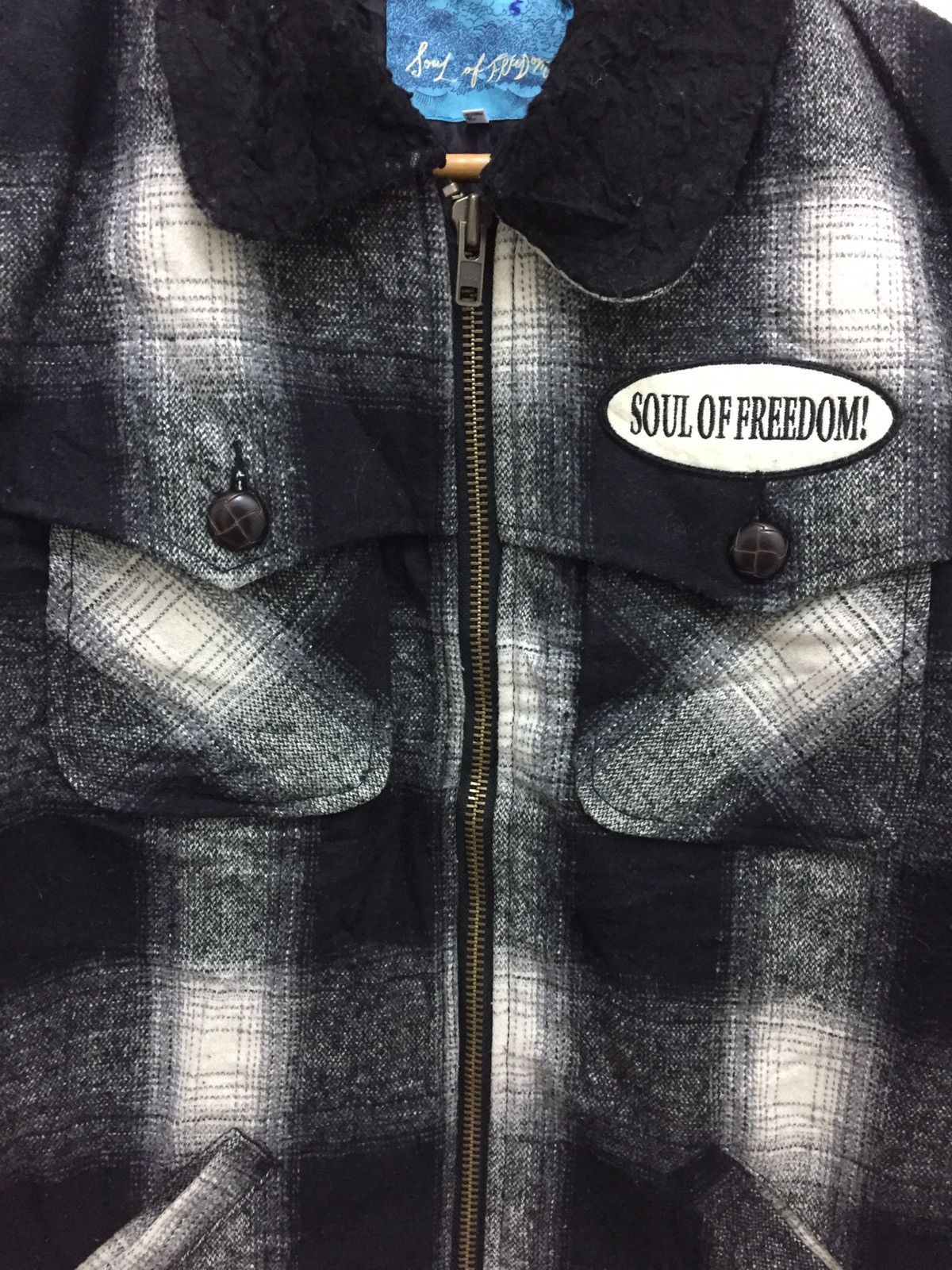 Japanese Brand Soul Of Freedom Shadow Wool Jacket Size US L / EU 52-54 / 3 - 7 Thumbnail