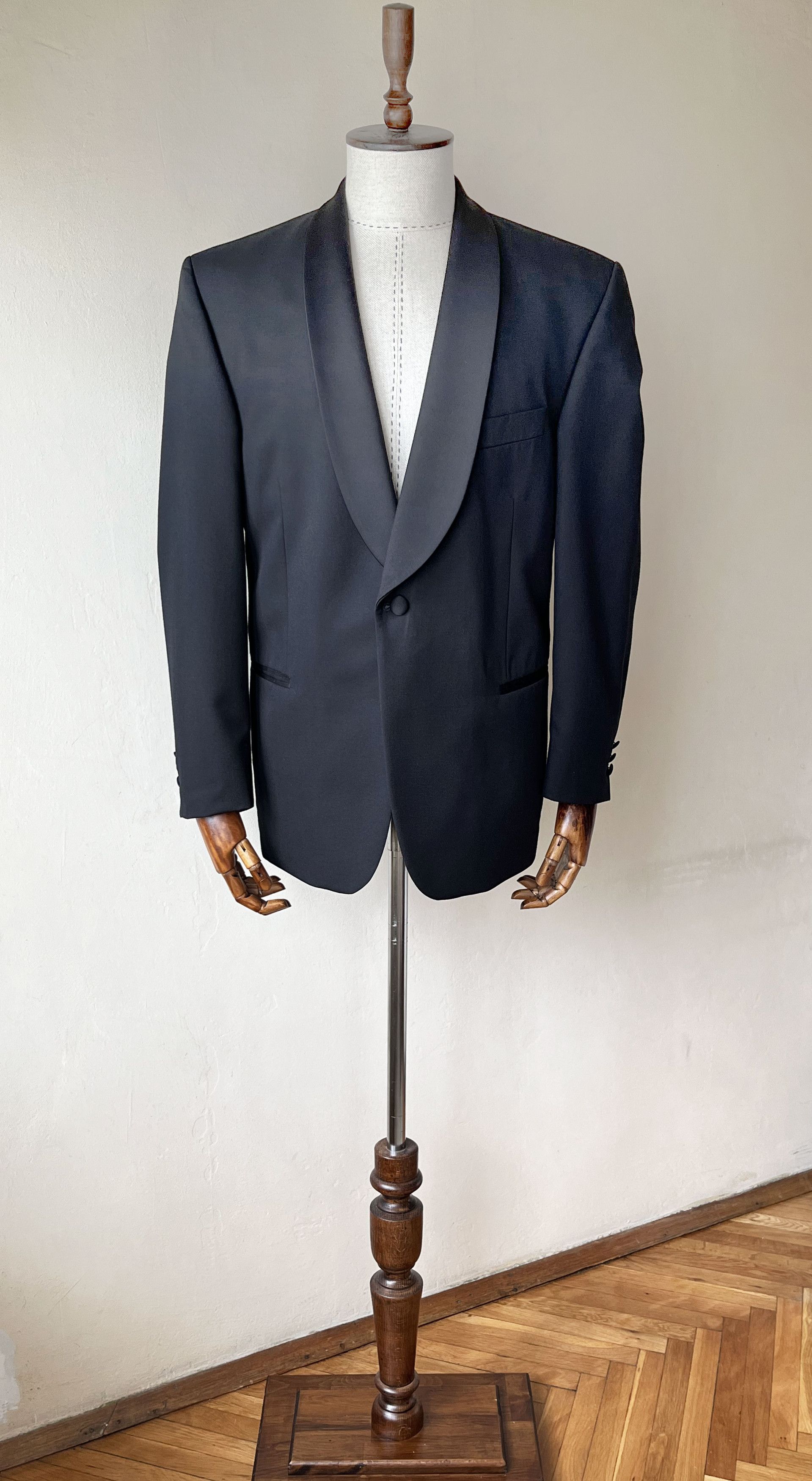 Vintage Marzotto Wool Man Tuxedo - Pit to Pit: 22.2in / 56.5cm Size 40R - 2 Thumbnail