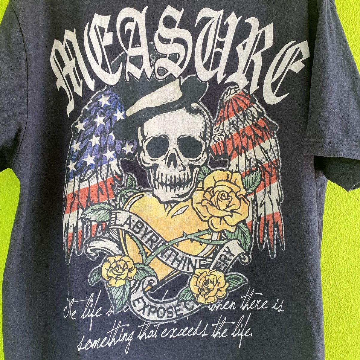 Vintage Vintage Space Opera FullPrint Skull and Big Cross Tee Size US L / EU 52-54 / 3 - 3 Thumbnail