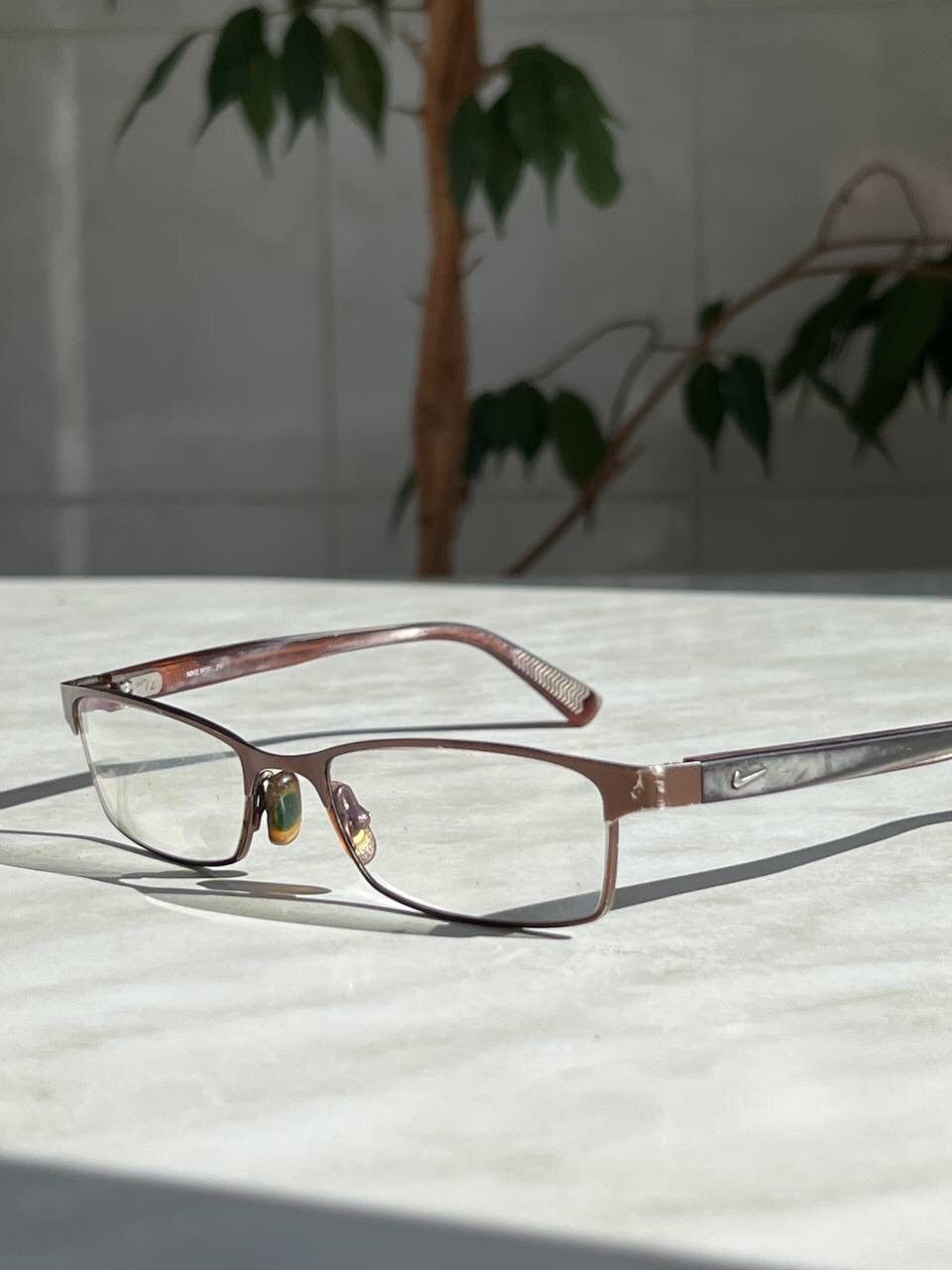 Nike × Vintage Vintage Nike Eyeglasses Y2K swoosh frame eyewear square 00's Size ONE SIZE - 1 Thumbnail