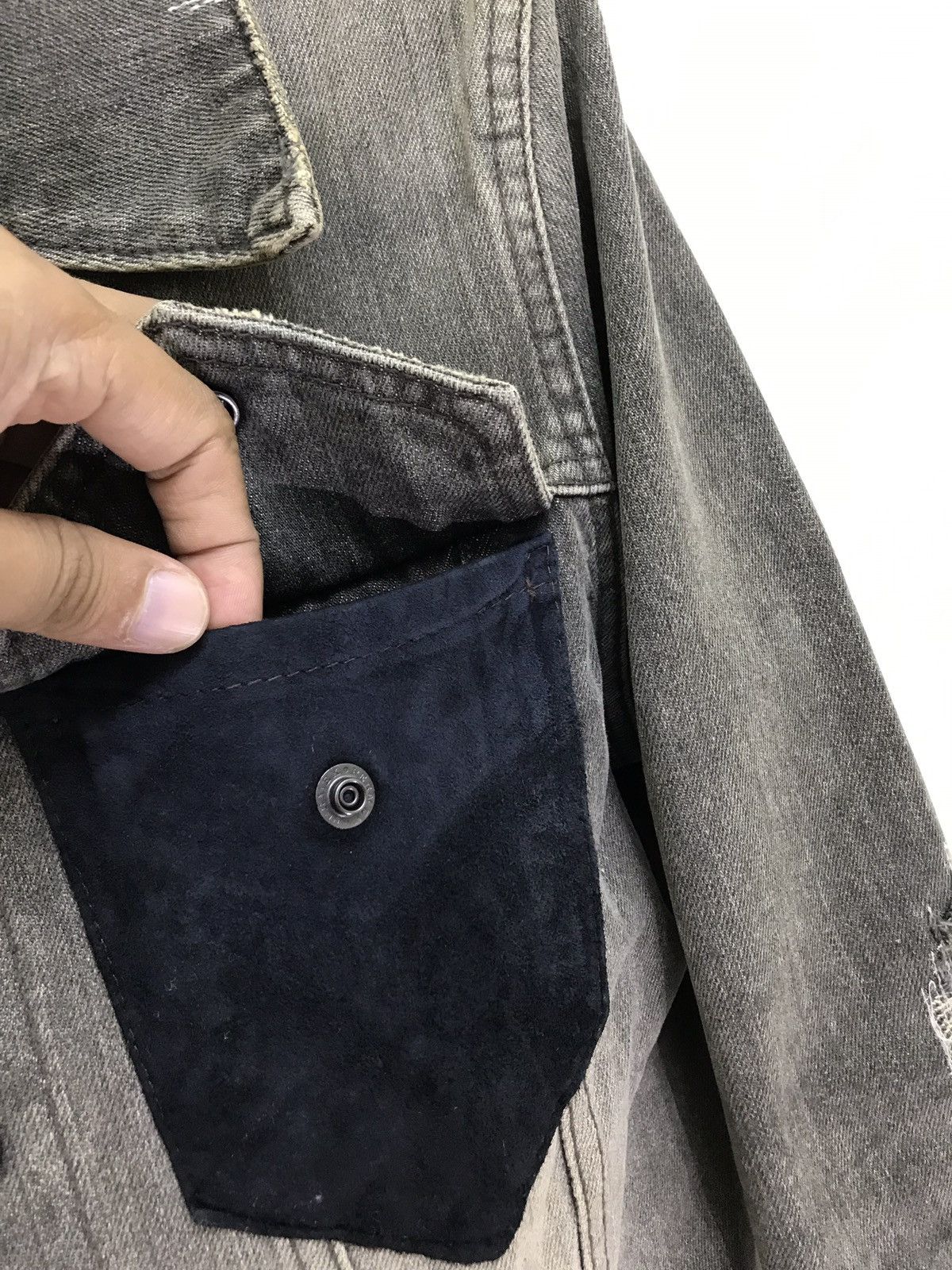 FACTOTUM Factotum x United Arrows Trucker Jacket Boro Distressed 6🟩2 Size US S / EU 44-46 / 1 - 5 Thumbnail