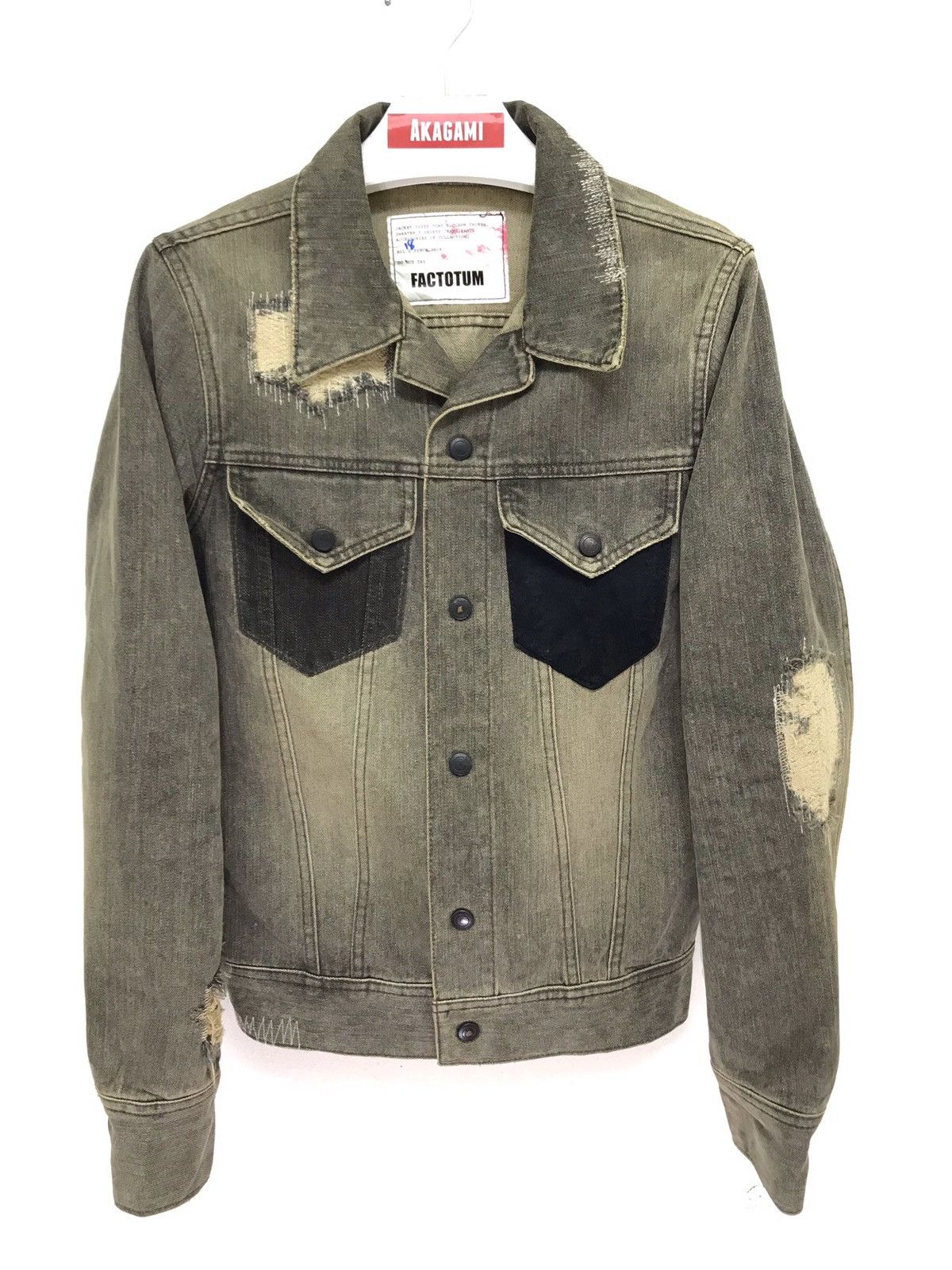 FACTOTUM Factotum x United Arrows Trucker Jacket Boro Distressed 6🟩2 Size US S / EU 44-46 / 1 - 1 Thumbnail