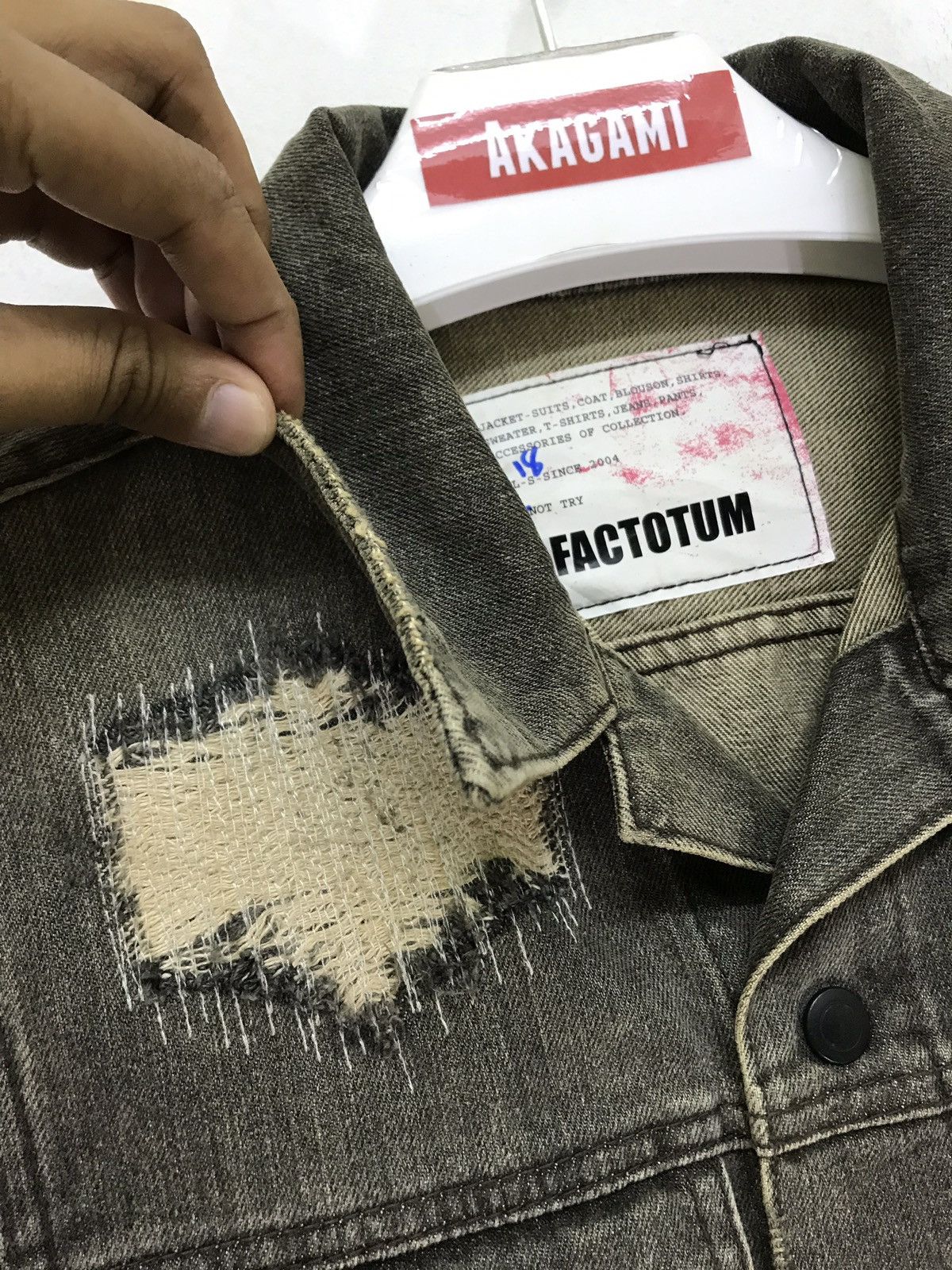 FACTOTUM Factotum x United Arrows Trucker Jacket Boro Distressed 6🟩2 Size US S / EU 44-46 / 1 - 4 Thumbnail