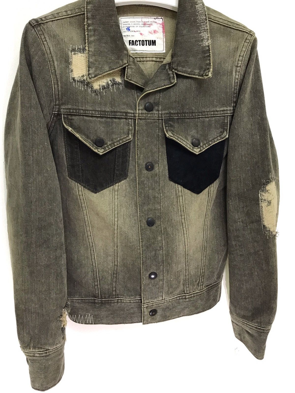 FACTOTUM Factotum x United Arrows Trucker Jacket Boro Distressed 6🟩2 Size US S / EU 44-46 / 1 - 2 Thumbnail