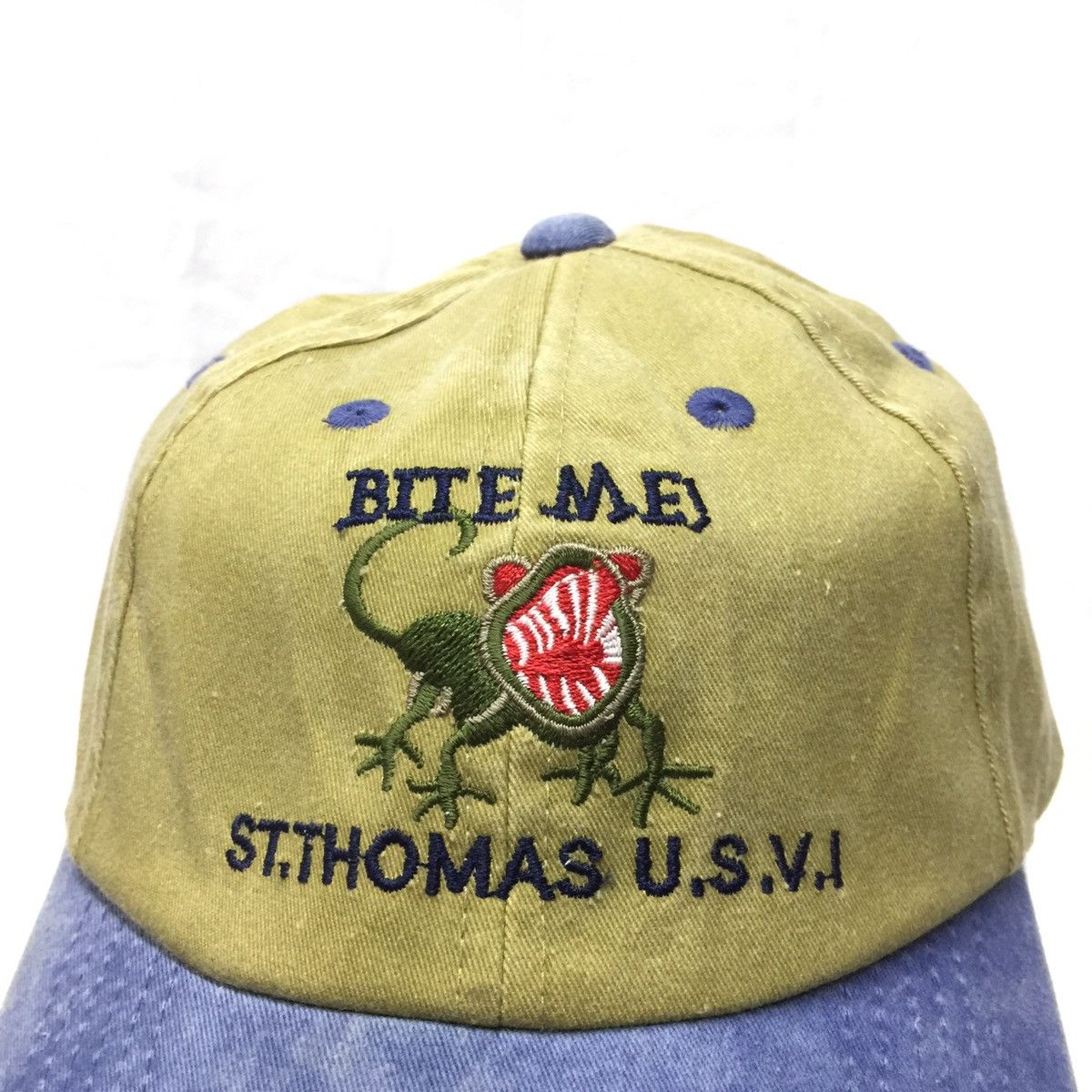 Designer Bite Me St Thomas US Virgin Island Hats Caps Lizard Size ONE SIZE - 2 Thumbnail