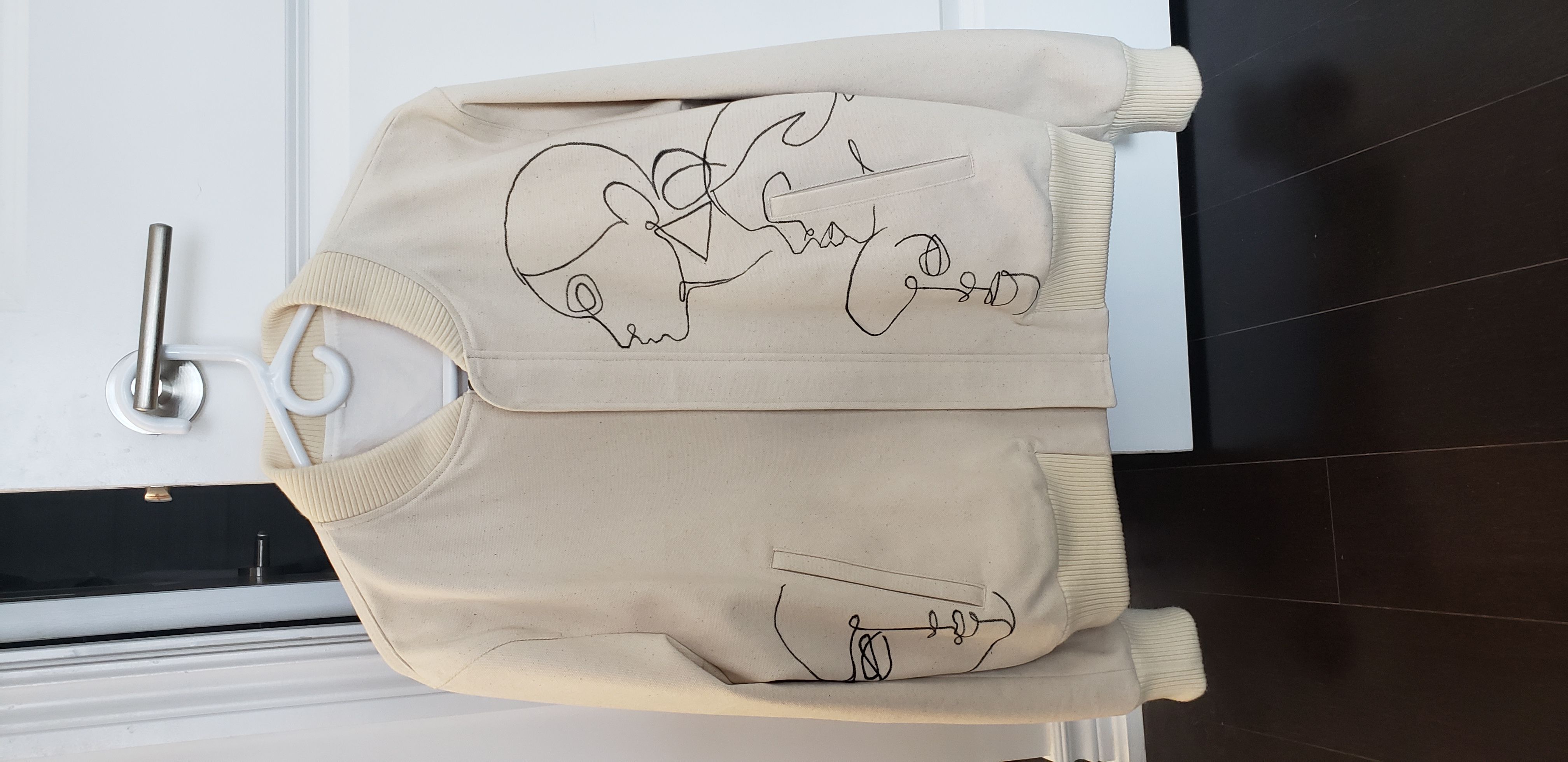 Pre-owned Childs Limited Sketch Bomber Jacket (limited Edition) In Ivory