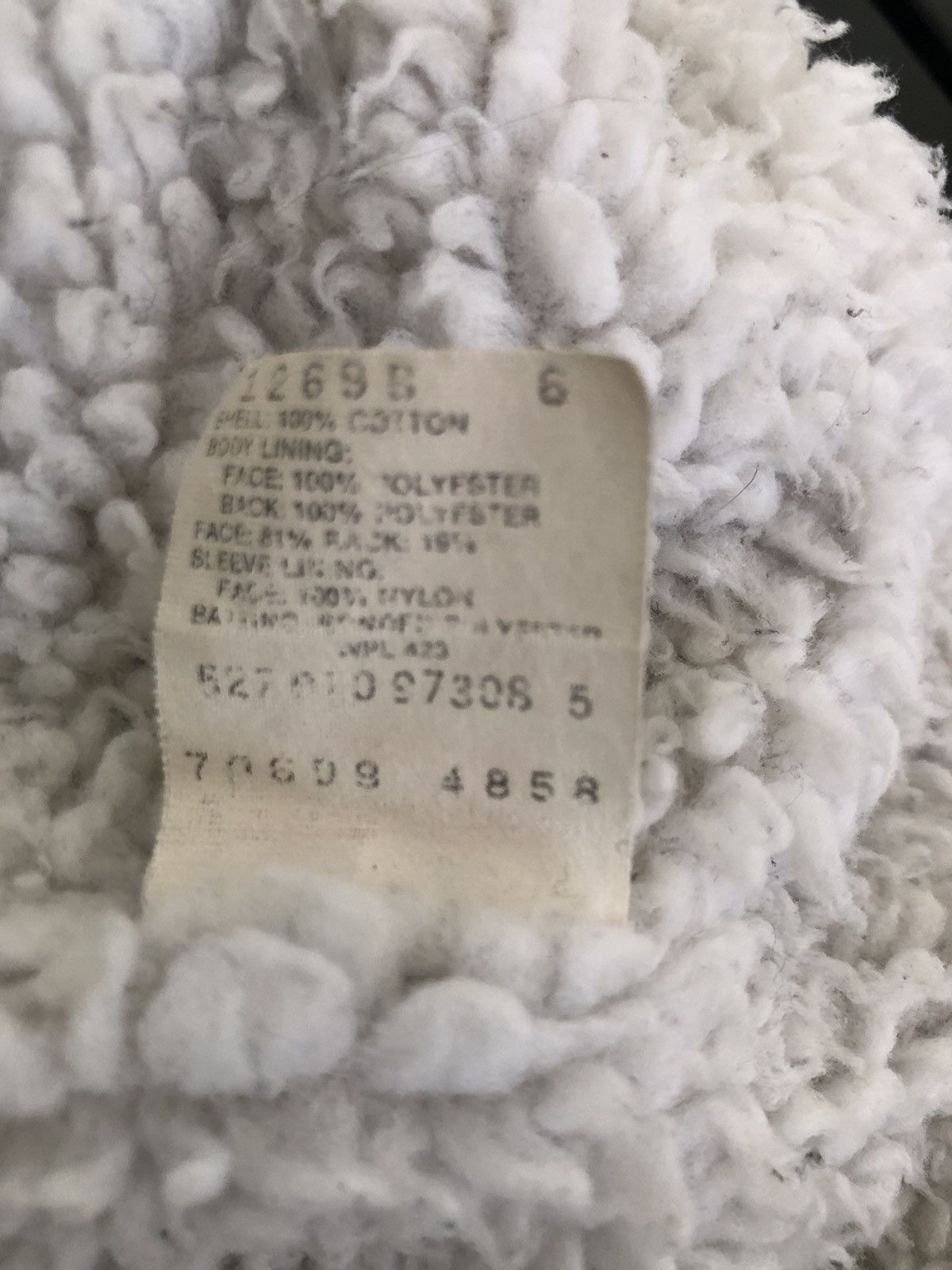 Levi's 80s Levi’s Sherpa Lining Distressed Faded Black Jacket Size US L / EU 52-54 / 3 - 18 Thumbnail