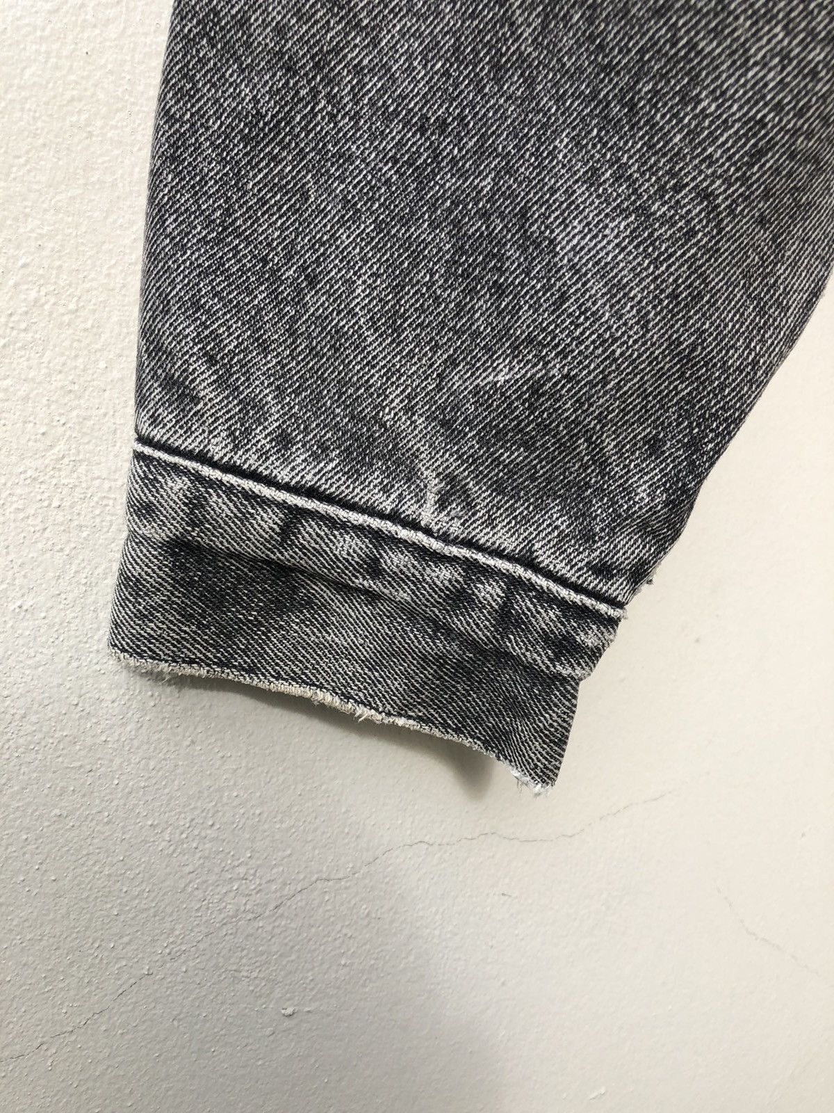 Levi's 80s Levi’s Sherpa Lining Distressed Faded Black Jacket Size US L / EU 52-54 / 3 - 8 Thumbnail