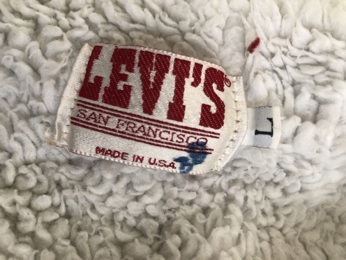 Levi's 80s Levi’s Sherpa Lining Distressed Faded Black Jacket Size US L / EU 52-54 / 3 - 16 Thumbnail