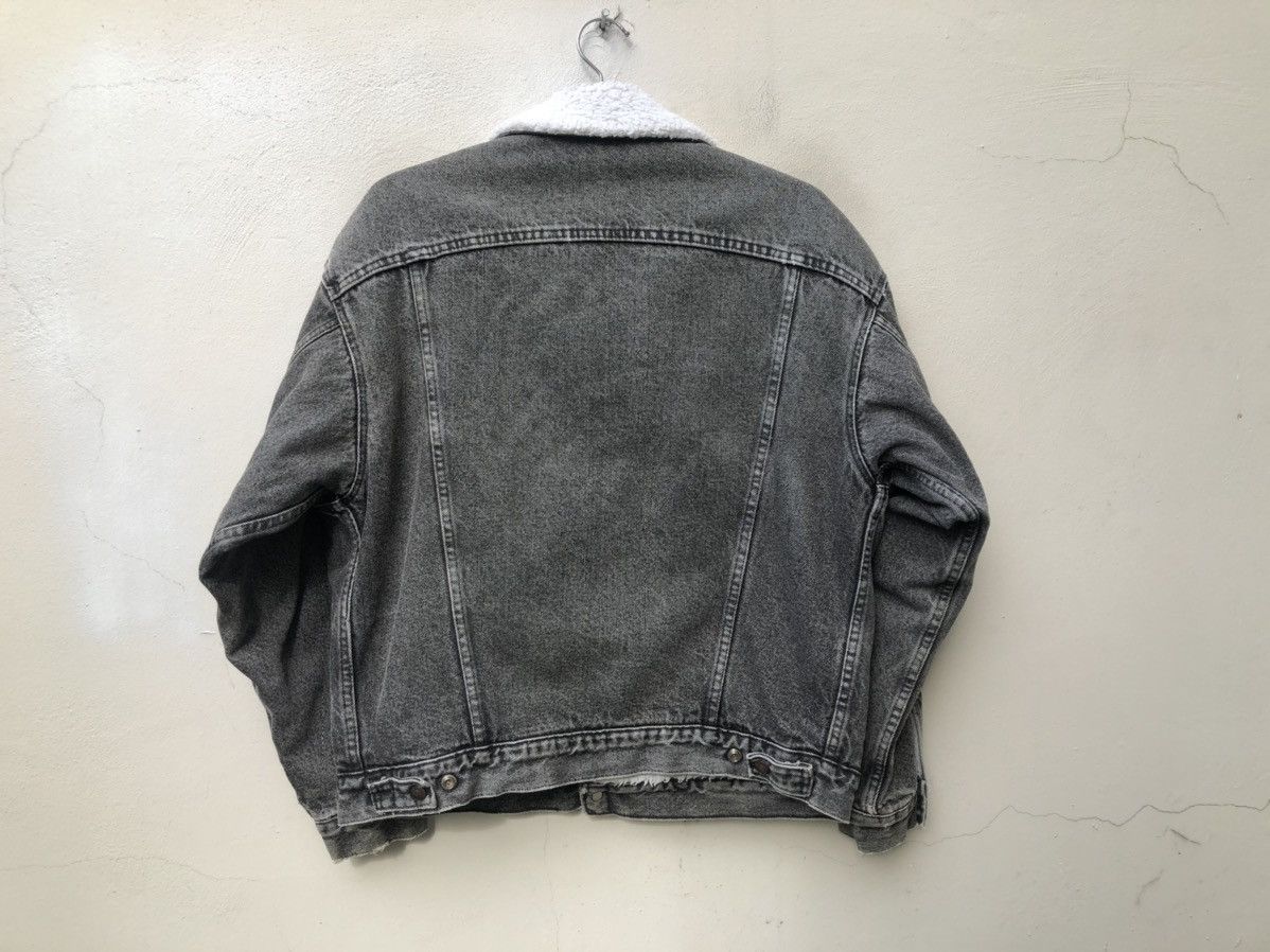 Levi's 80s Levi’s Sherpa Lining Distressed Faded Black Jacket Size US L / EU 52-54 / 3 - 10 Thumbnail