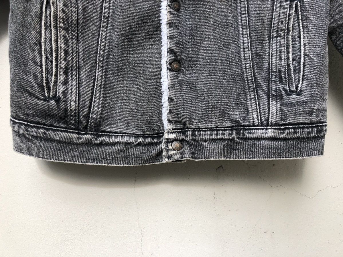 Levi's 80s Levi’s Sherpa Lining Distressed Faded Black Jacket Size US L / EU 52-54 / 3 - 9 Thumbnail