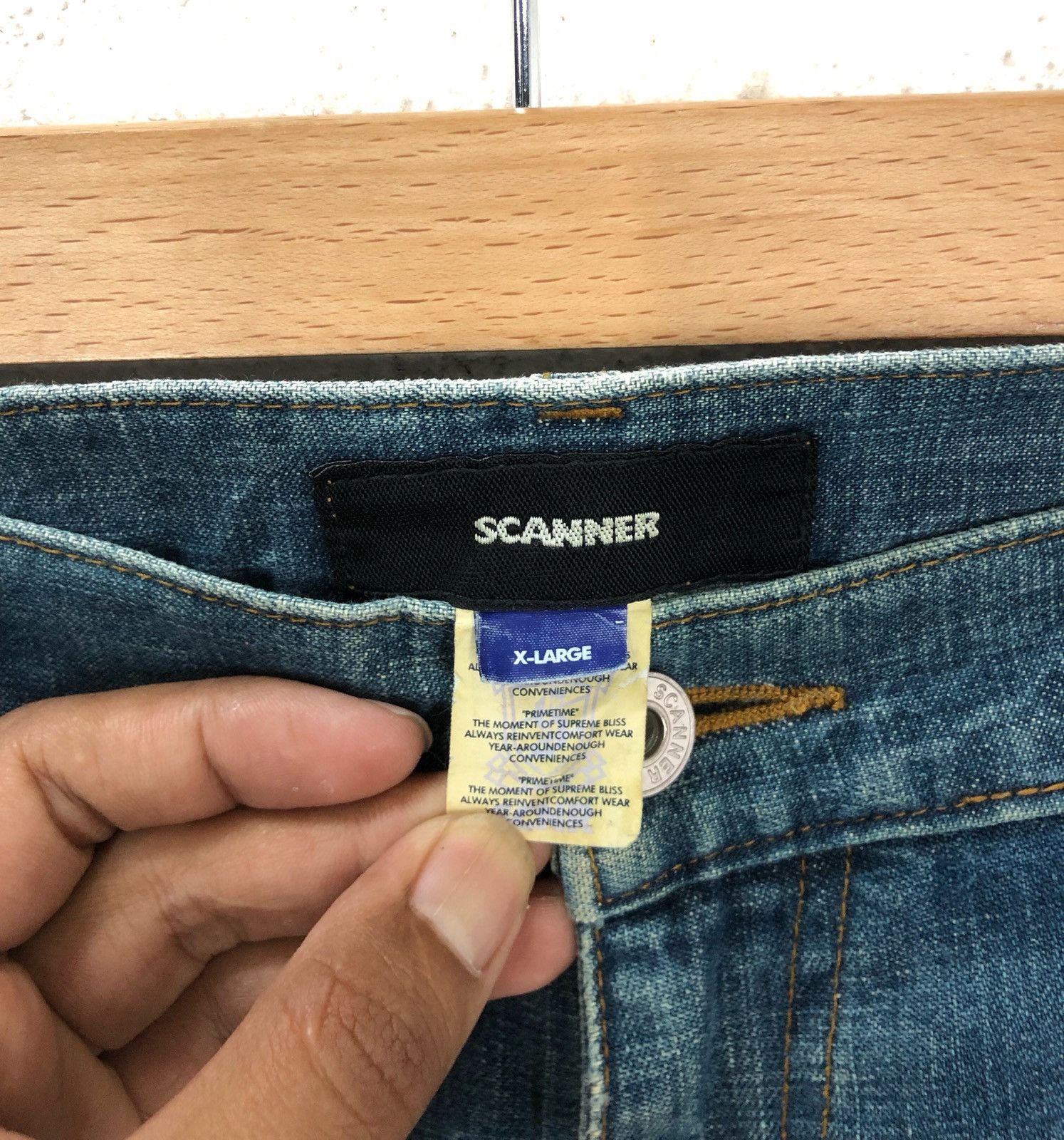 Designer × Japanese Brand SCANNER DENIM ZIPPER FUNDAMENTAL PRODUCT JAPAN Size US 37 - 9 Thumbnail