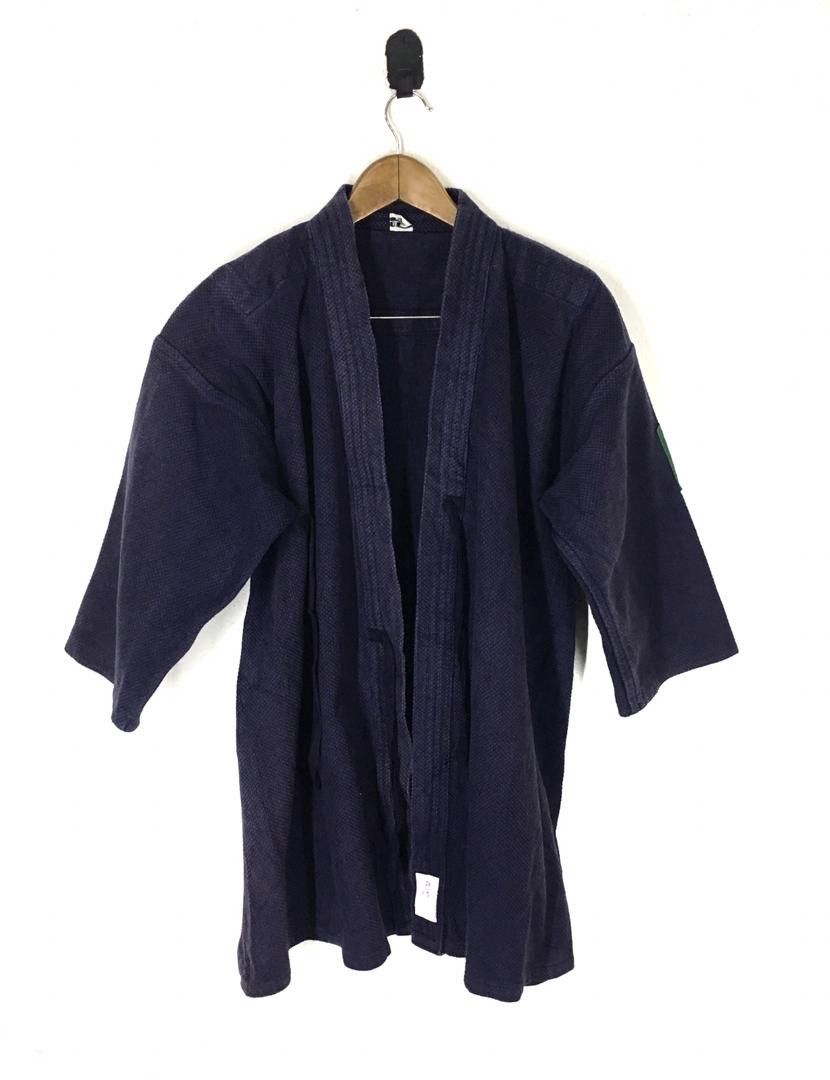 Other Vintage Kimono Blue Indigo Traditional Japanes Wear Size US L / EU 52-54 / 3 - 1 Thumbnail