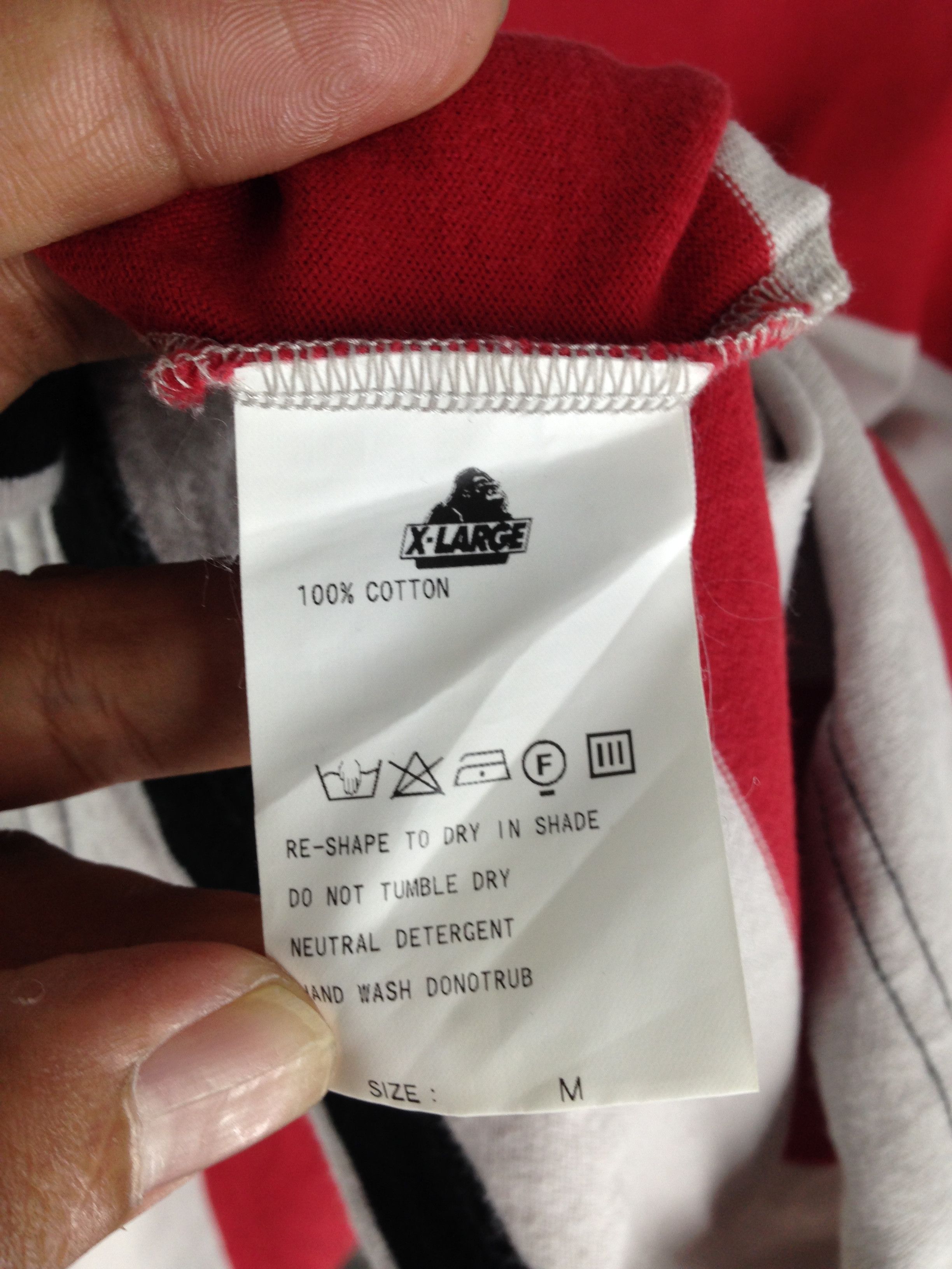Japanese Brand × X-LARGE Rare X LARGE Stripe Design T Shirt Size US M / EU 48-50 / 2 - 5 Thumbnail