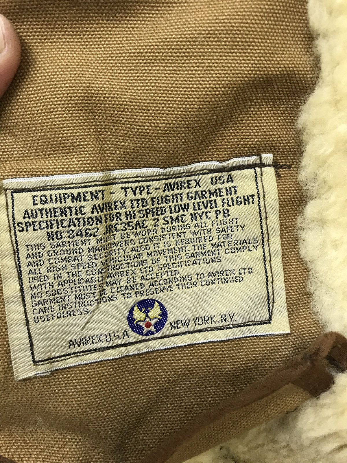Avirex 🛩Rare Vtg 80s Avirex Type B3 Jacket Shearling Made in USA Size US M / EU 48-50 / 2 - 9 Thumbnail