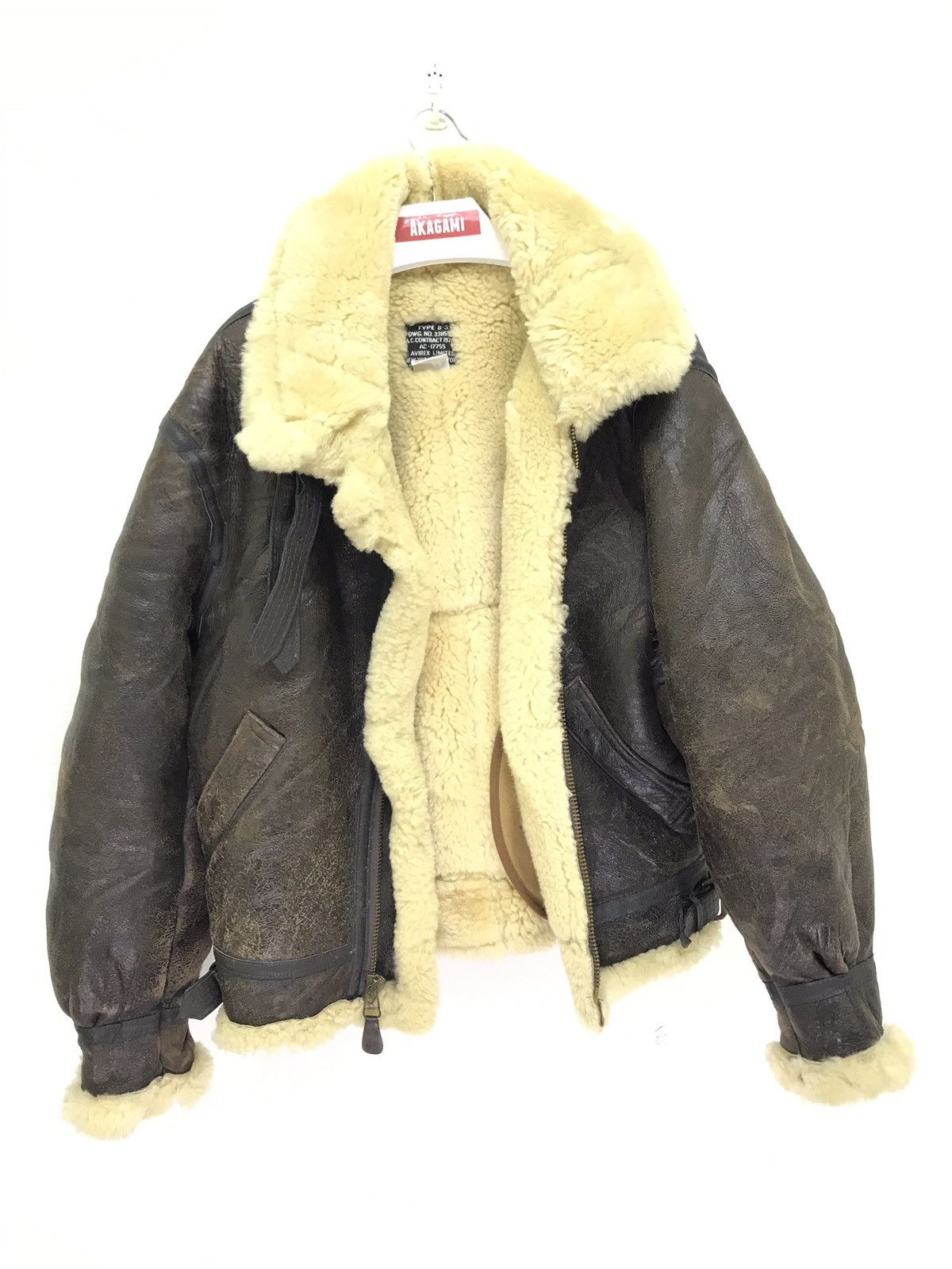 Avirex 🛩Rare Vtg 80s Avirex Type B3 Jacket Shearling Made in USA Size US M / EU 48-50 / 2 - 1 Thumbnail