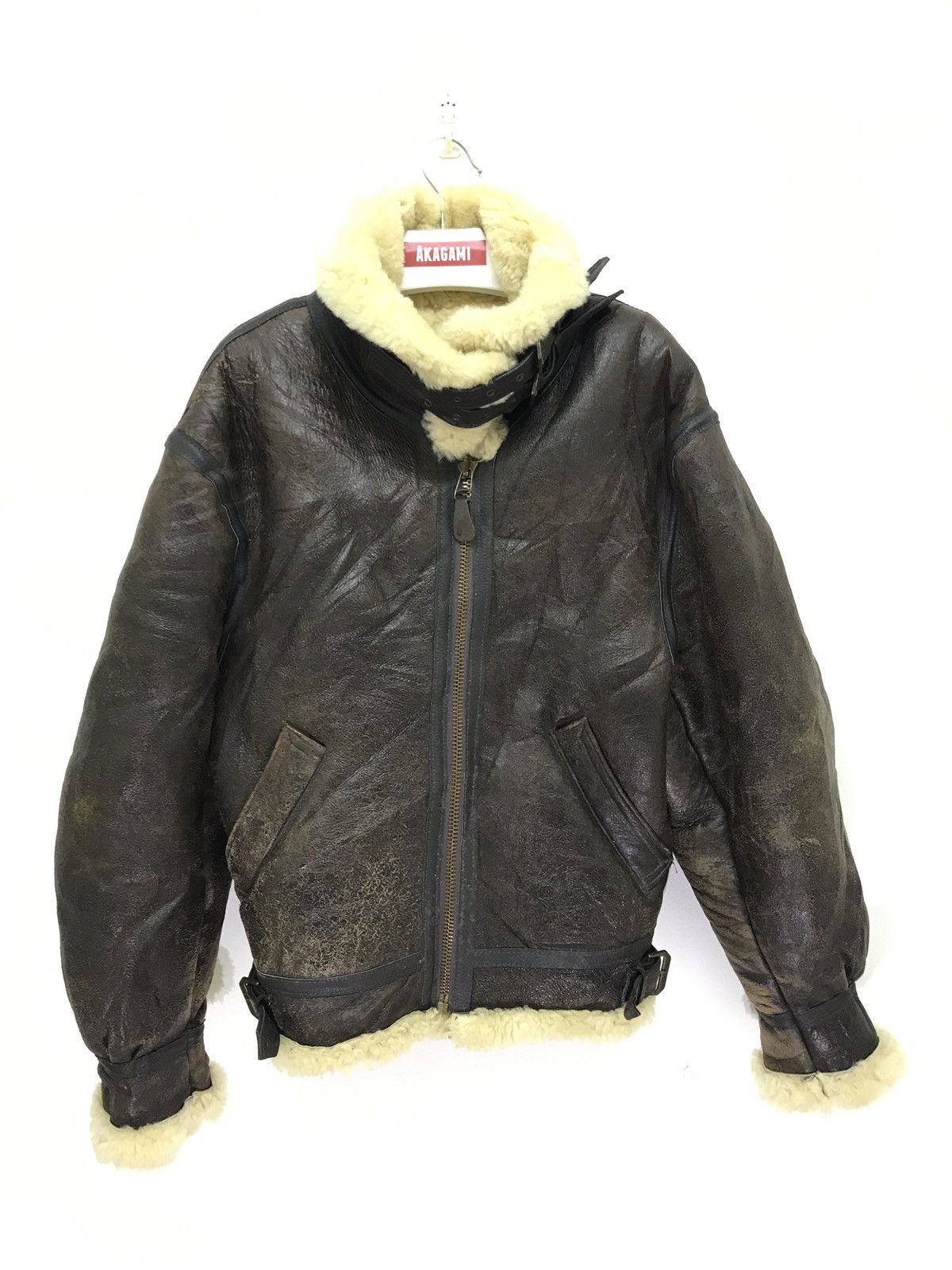 Avirex 🛩Rare Vtg 80s Avirex Type B3 Jacket Shearling Made in USA Size US M / EU 48-50 / 2 - 3 Thumbnail